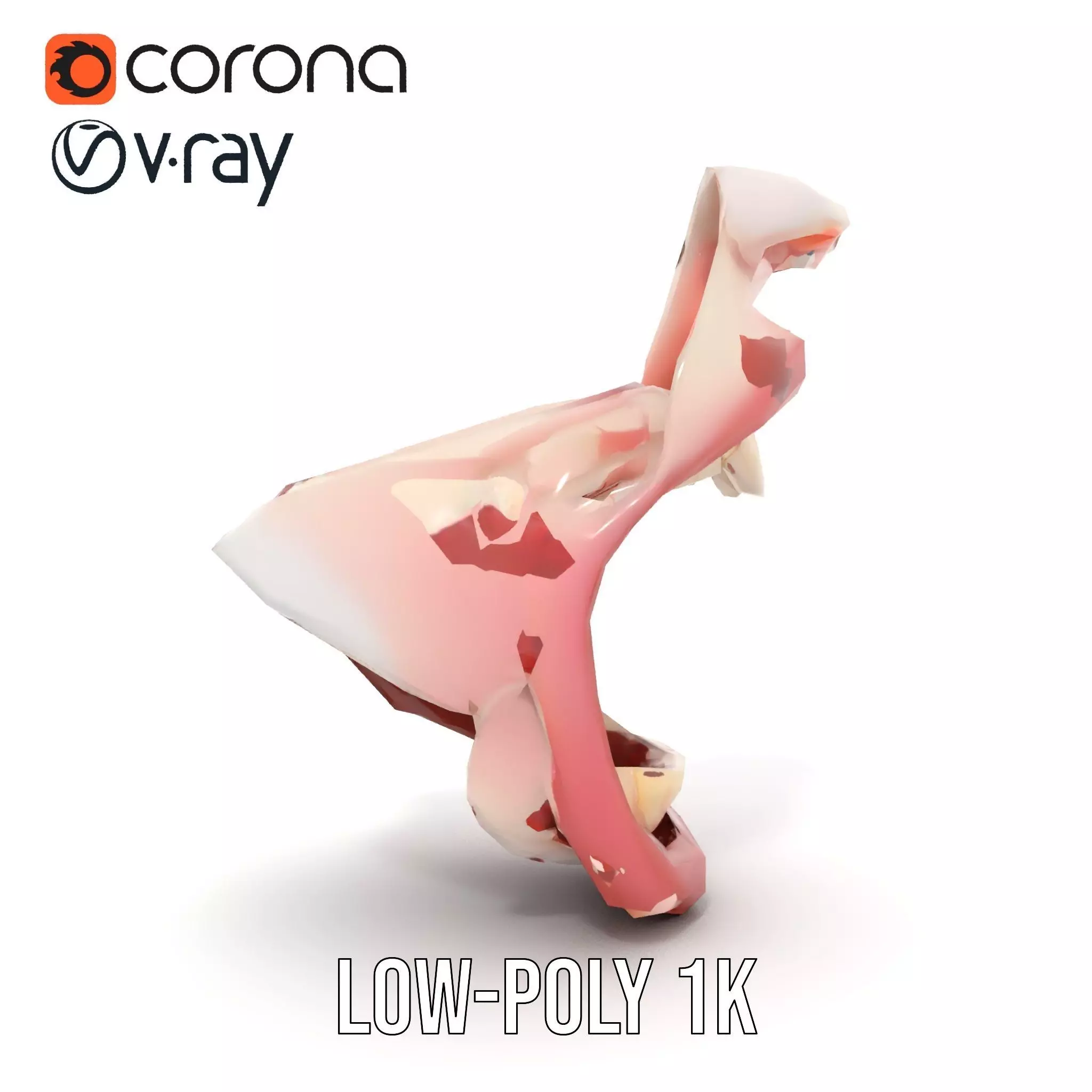 Realistic Human Mouth model pack Low-poly 3D model_12