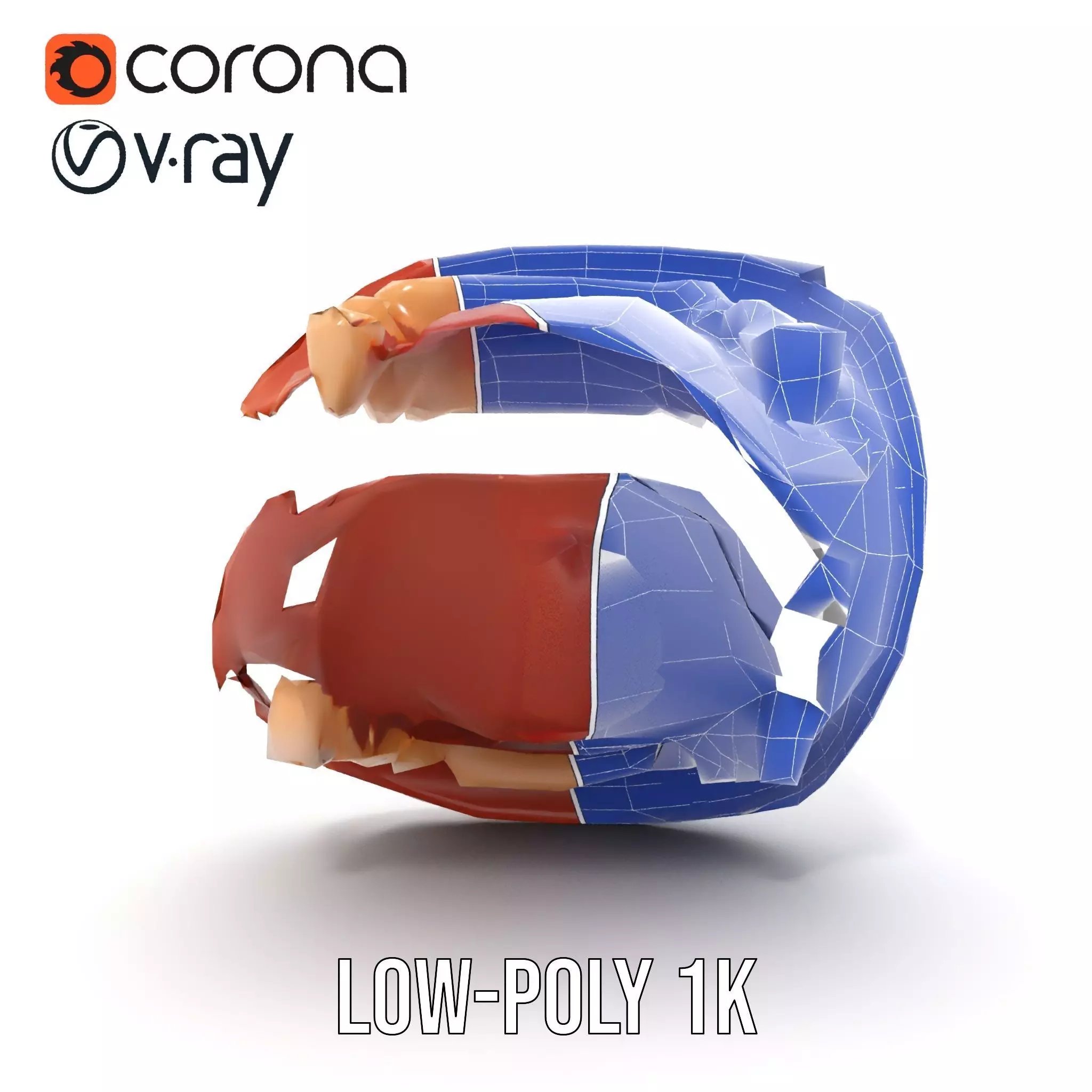 Realistic Mouth Anatomy model pack Low-poly 3D model_30