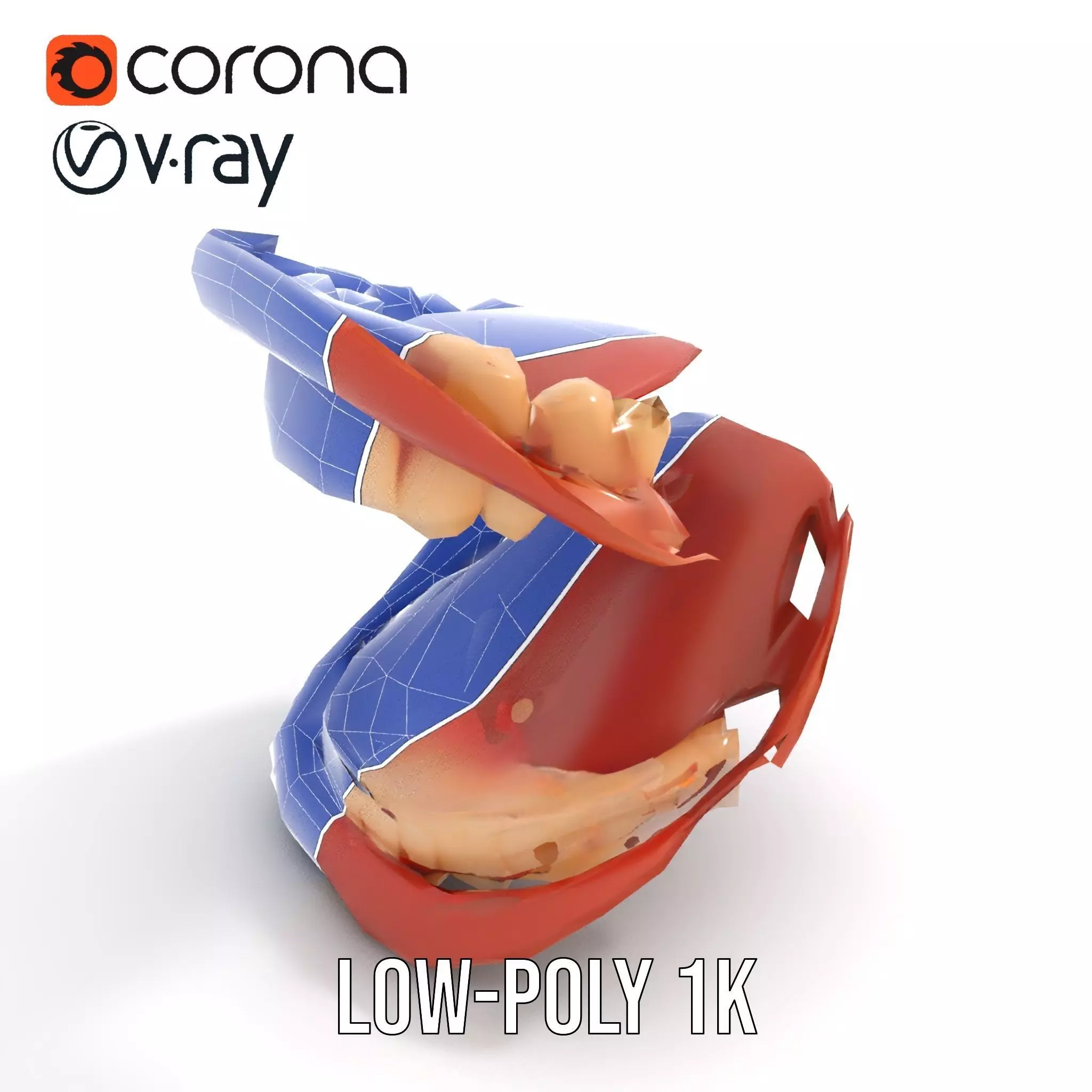 Realistic Mouth Anatomy model pack Low-poly 3D model_27