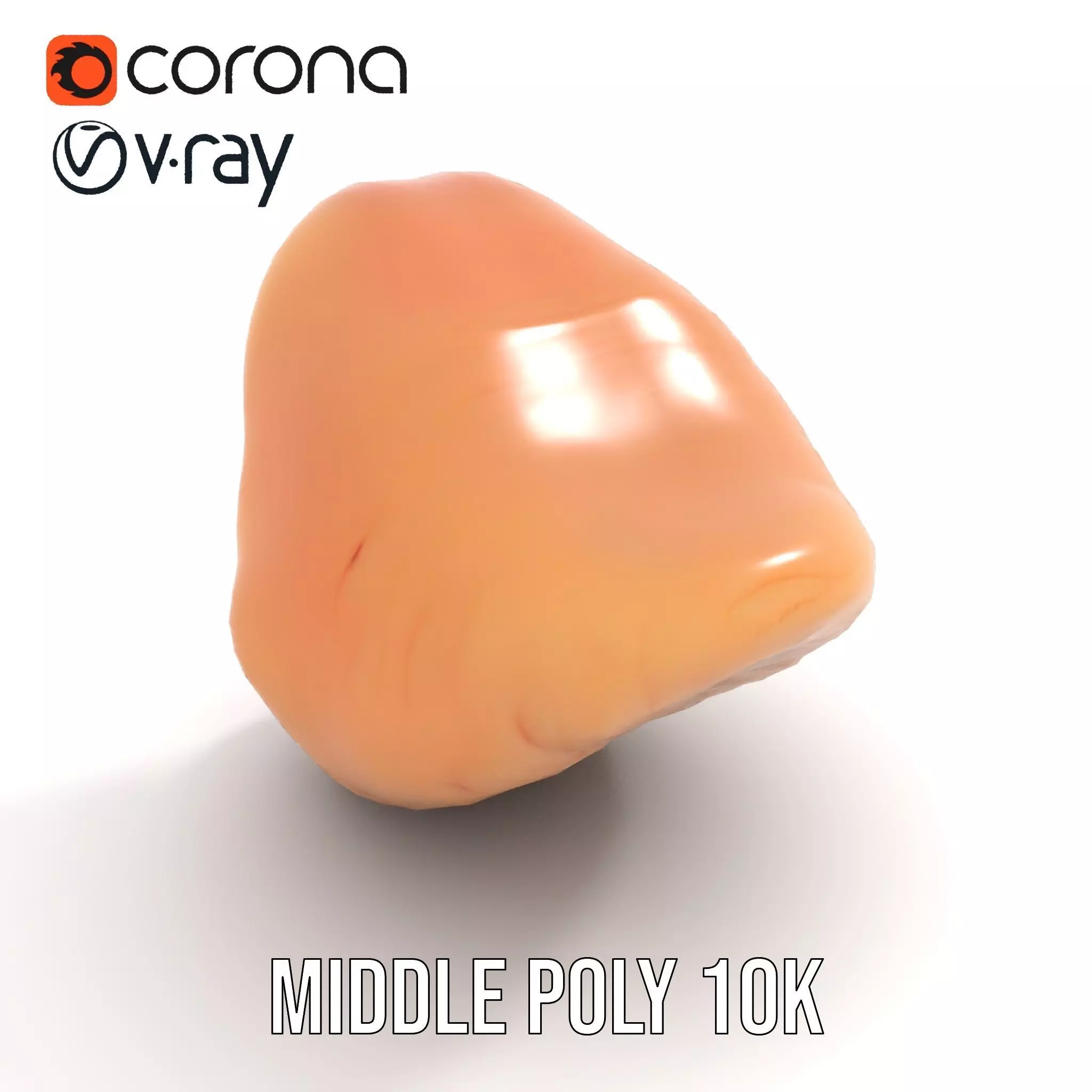 Realistic Human Mouth model pack Low-poly 3D model_13