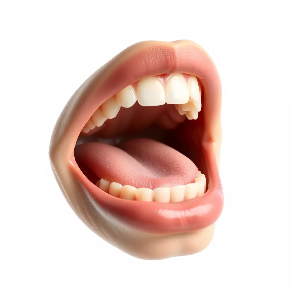 Realistic Human Mouth model pack Low-poly 3D model_2