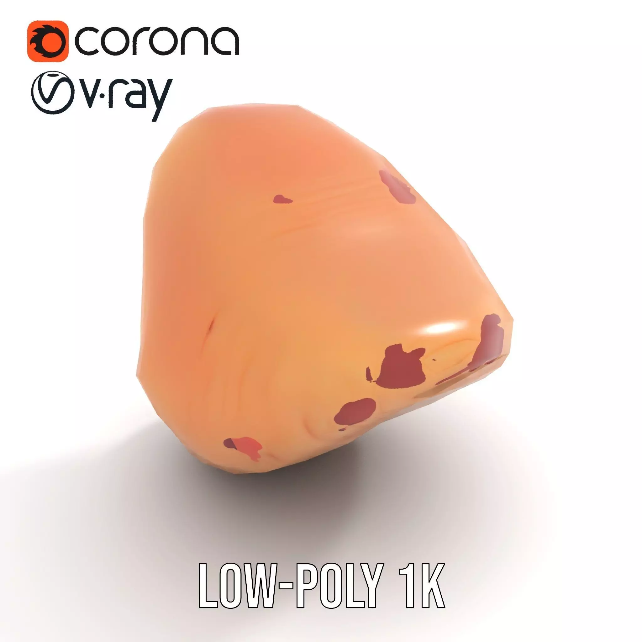 Realistic Human Mouth model pack Low-poly 3D model_7