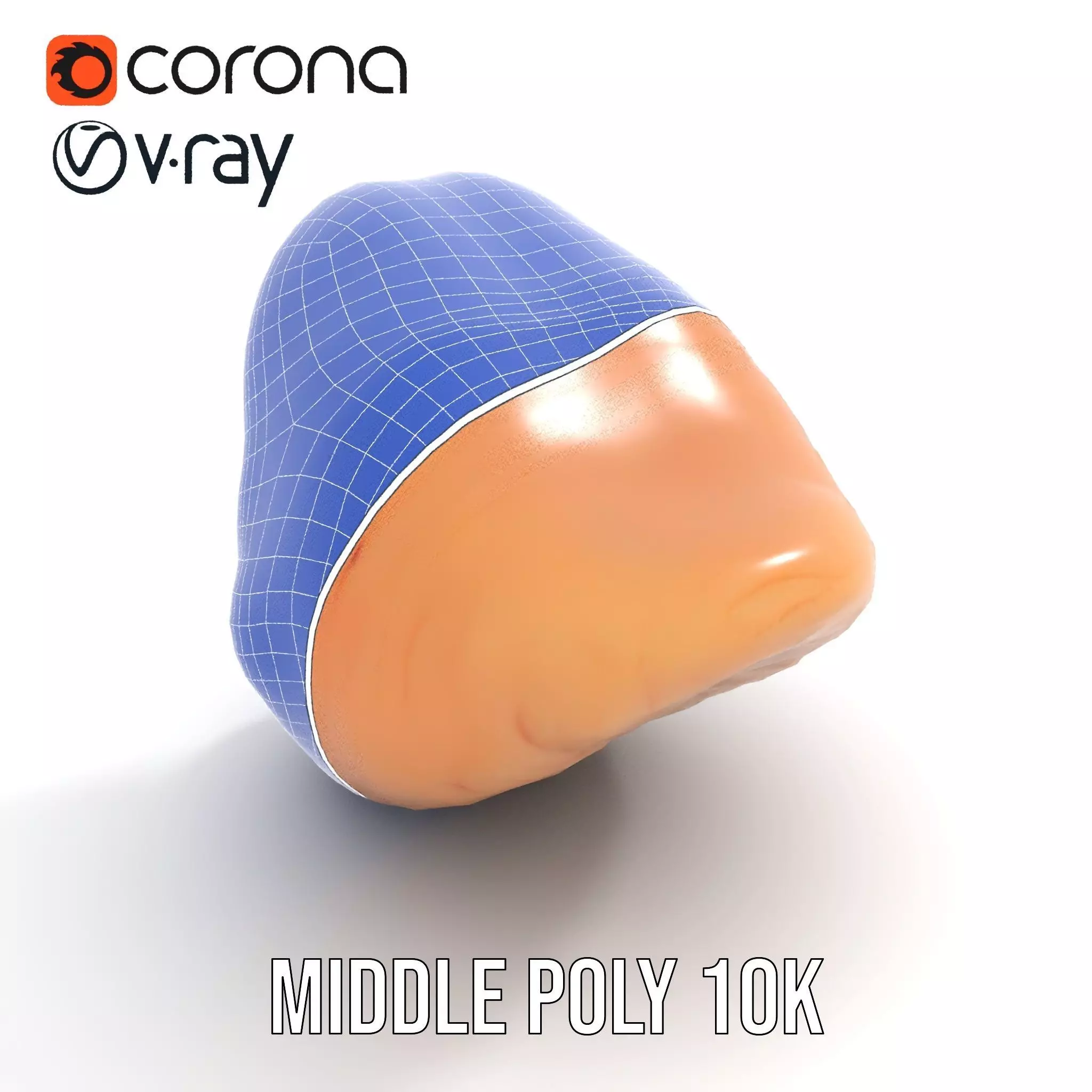 Realistic Human Mouth model pack Low-poly 3D model_24