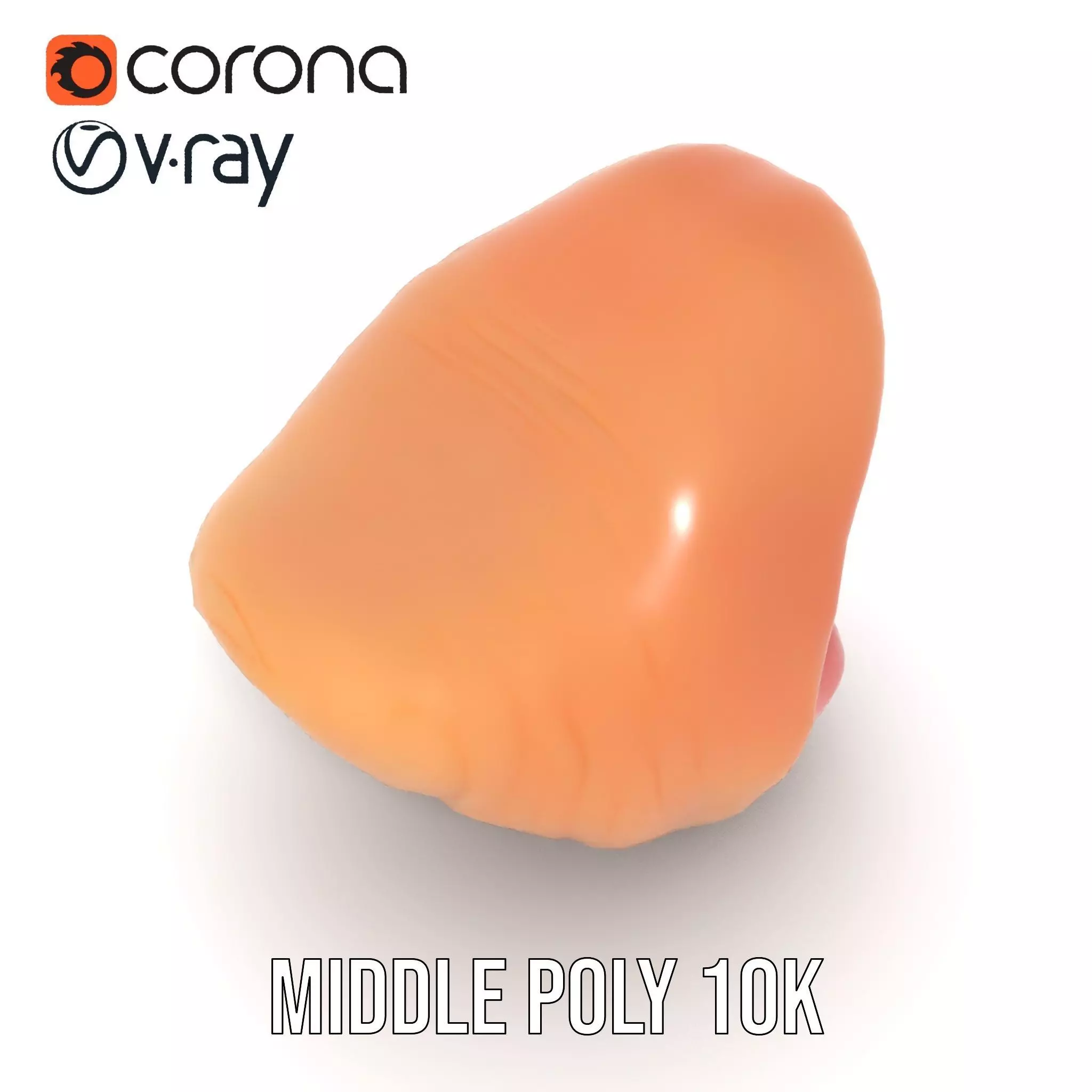 Realistic Human Mouth model pack Low-poly 3D model_5