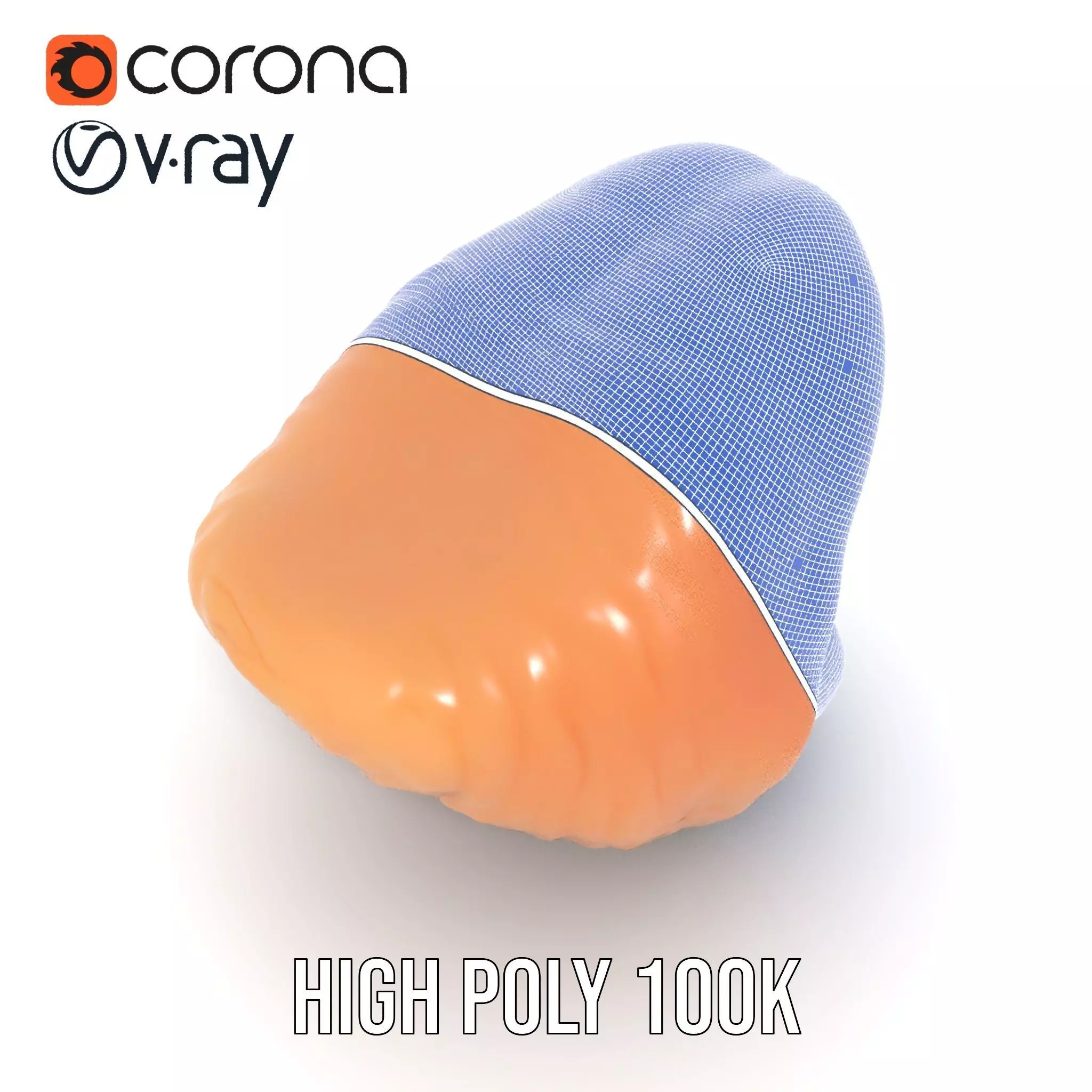 Realistic Human Mouth model pack Low-poly 3D model_28