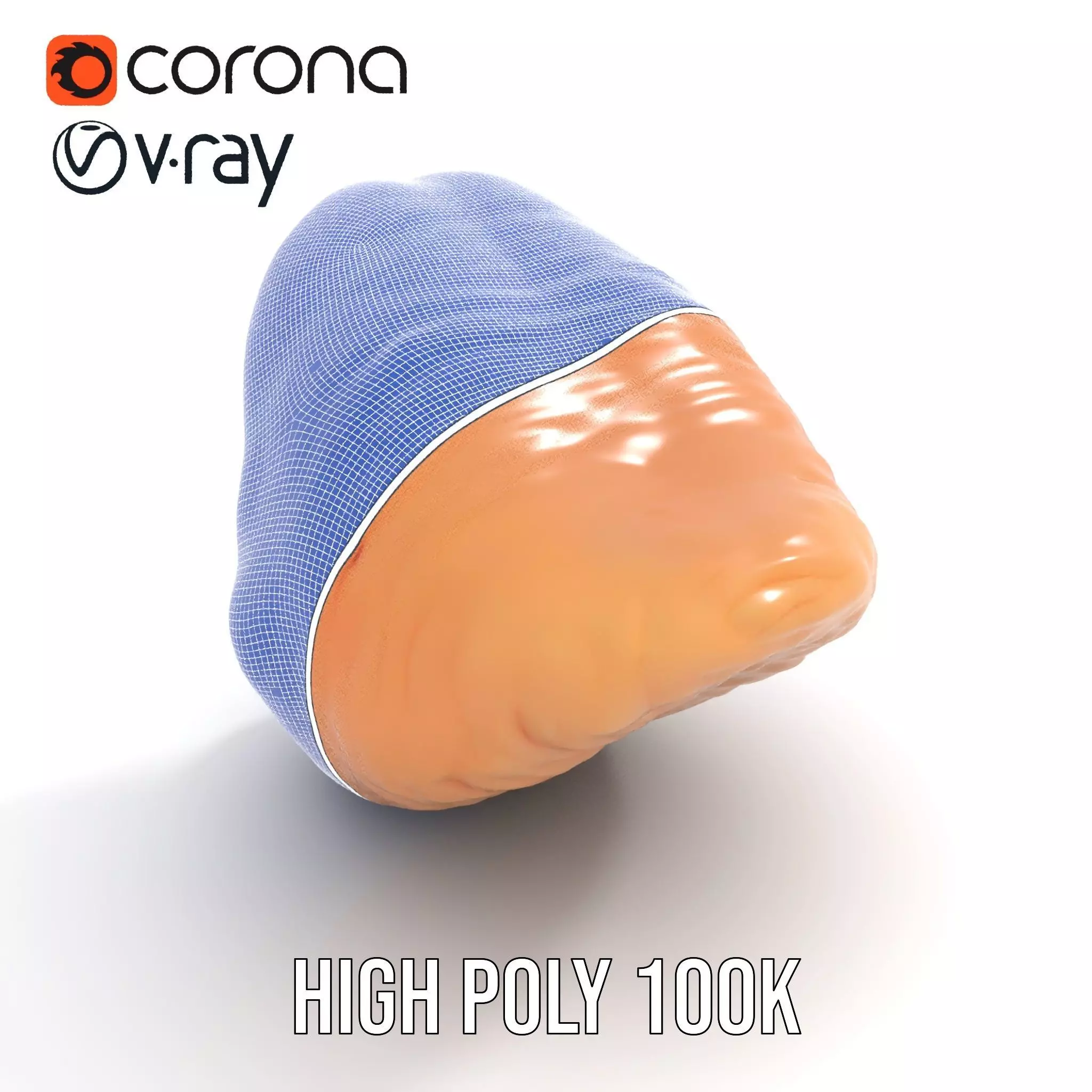 Realistic Human Mouth model pack Low-poly 3D model_31