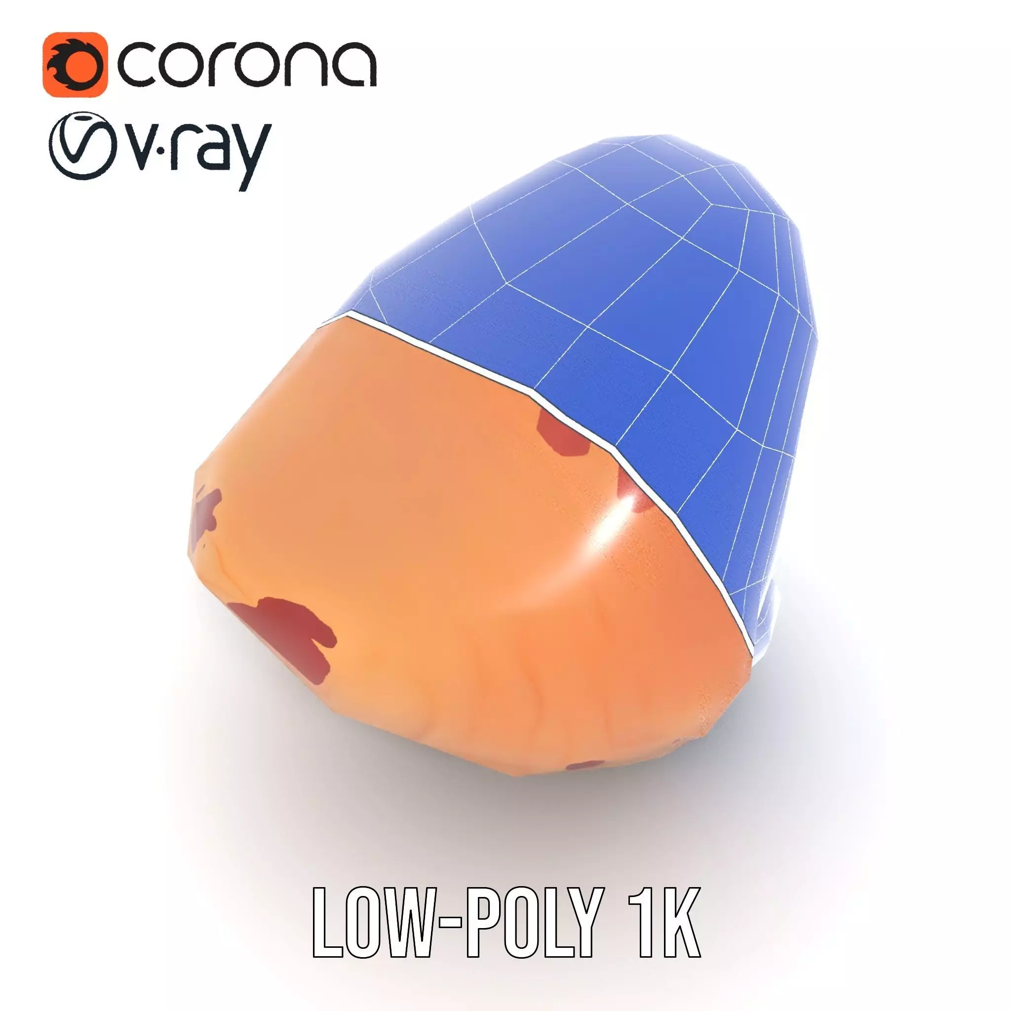 Realistic Human Mouth model pack Low-poly 3D model_27