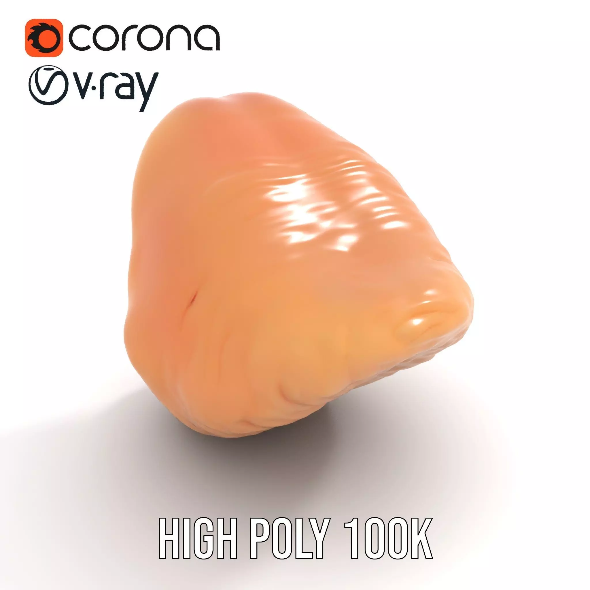 Realistic Human Mouth model pack Low-poly 3D model_18