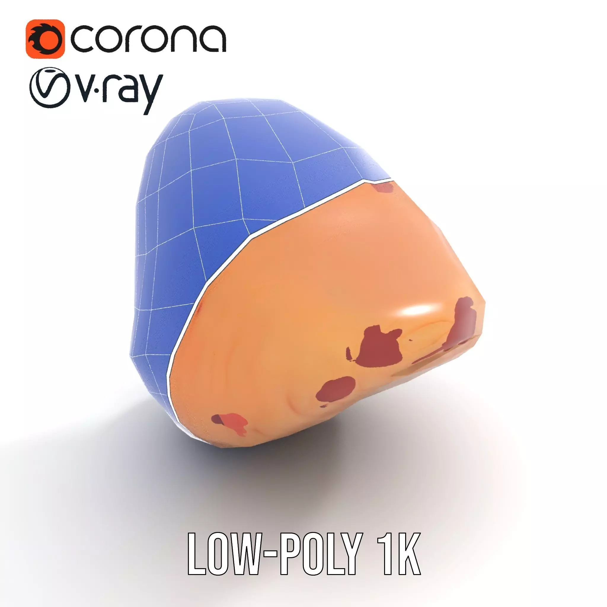 Realistic Human Mouth model pack Low-poly 3D model_30