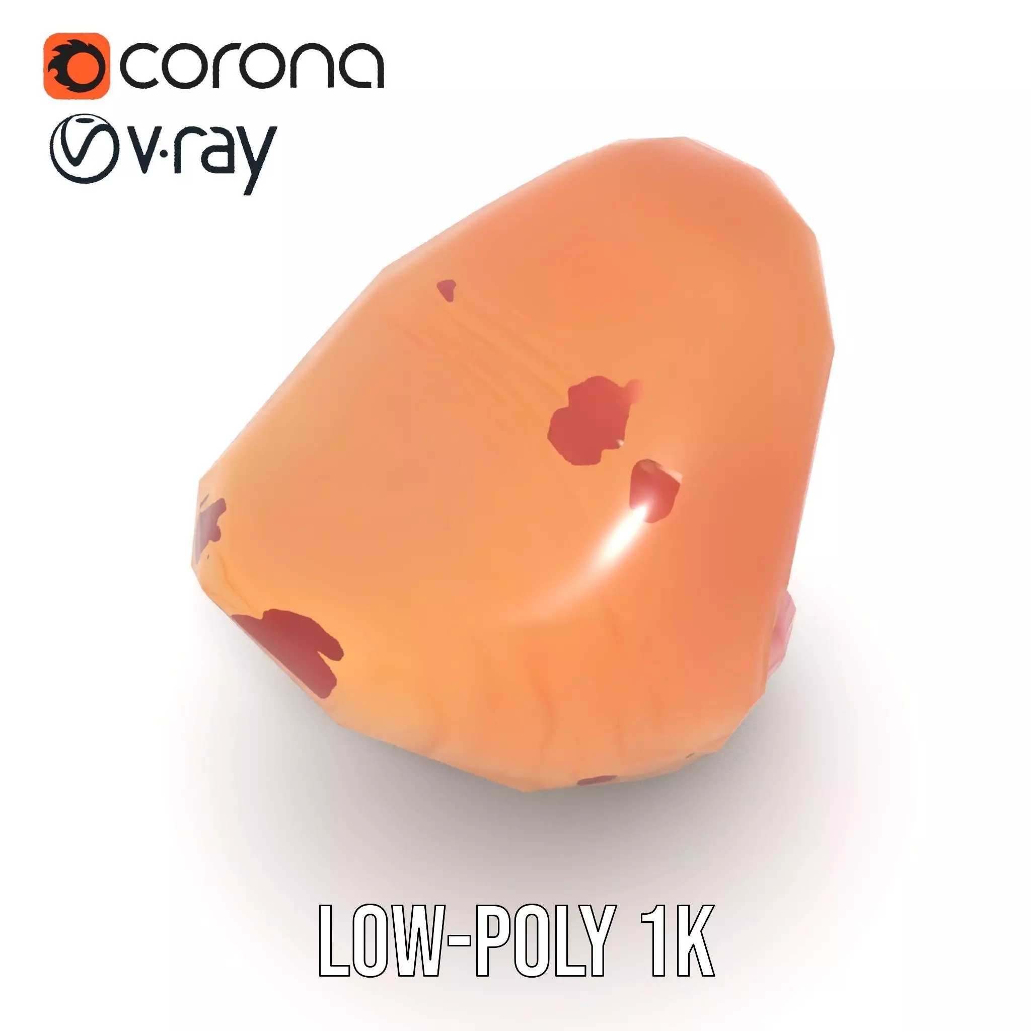 Realistic Human Mouth model pack Low-poly 3D model_9