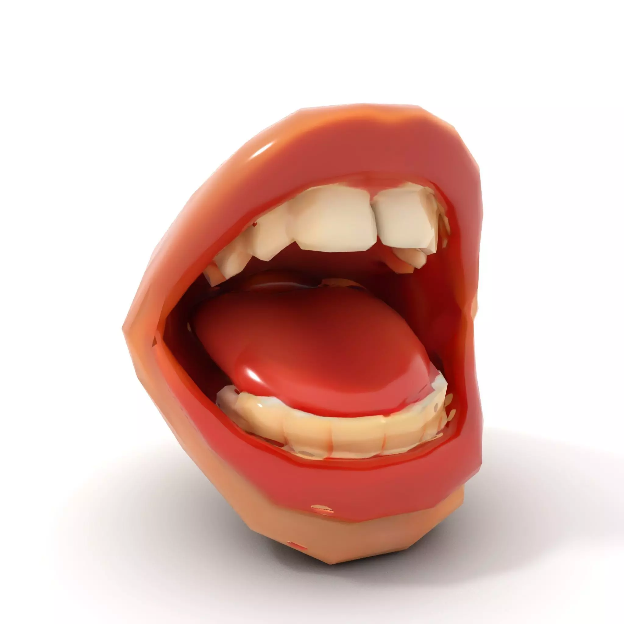 Realistic Human Mouth model pack Low-poly 3D model_12