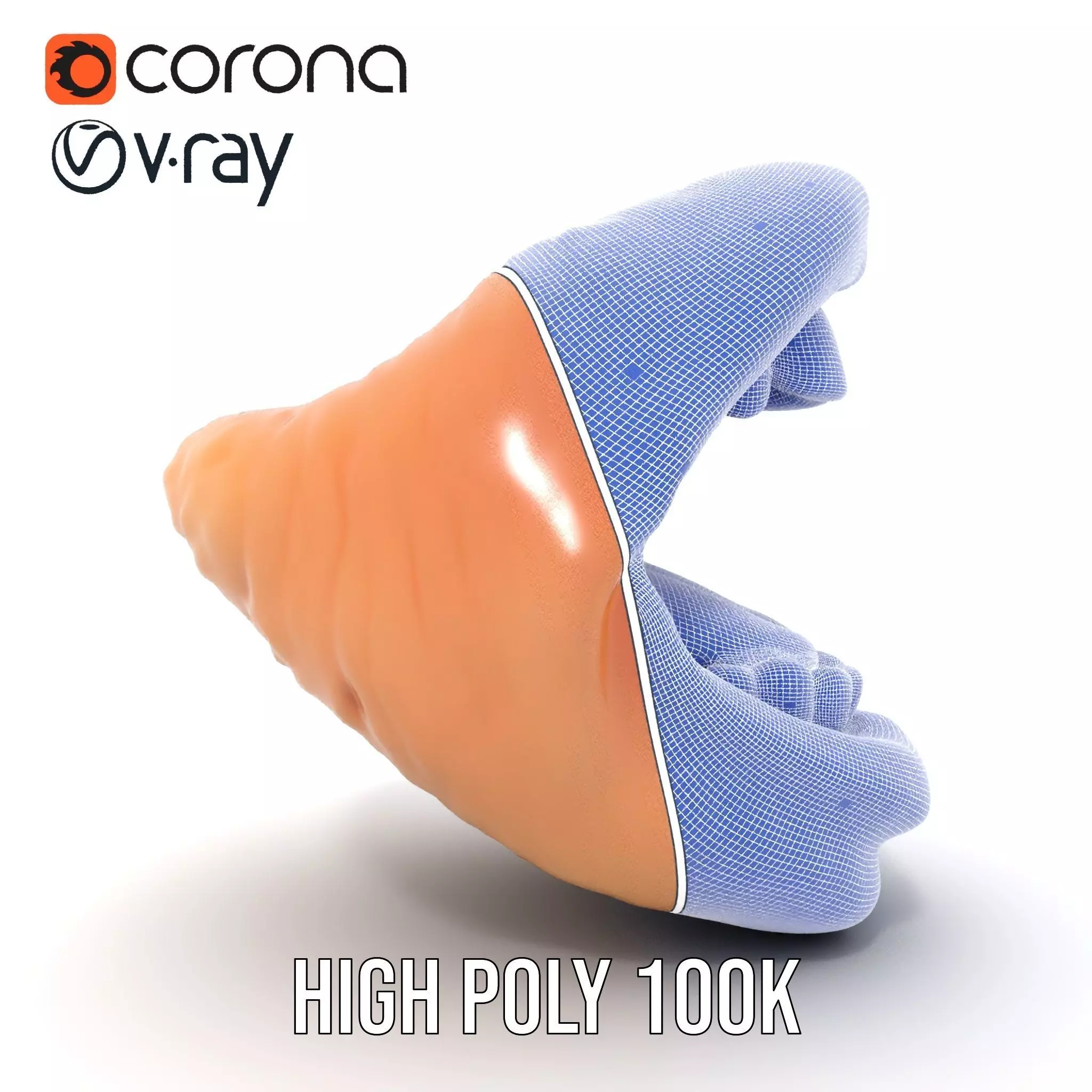 Realistic Human Mouth model pack Low-poly 3D model_34