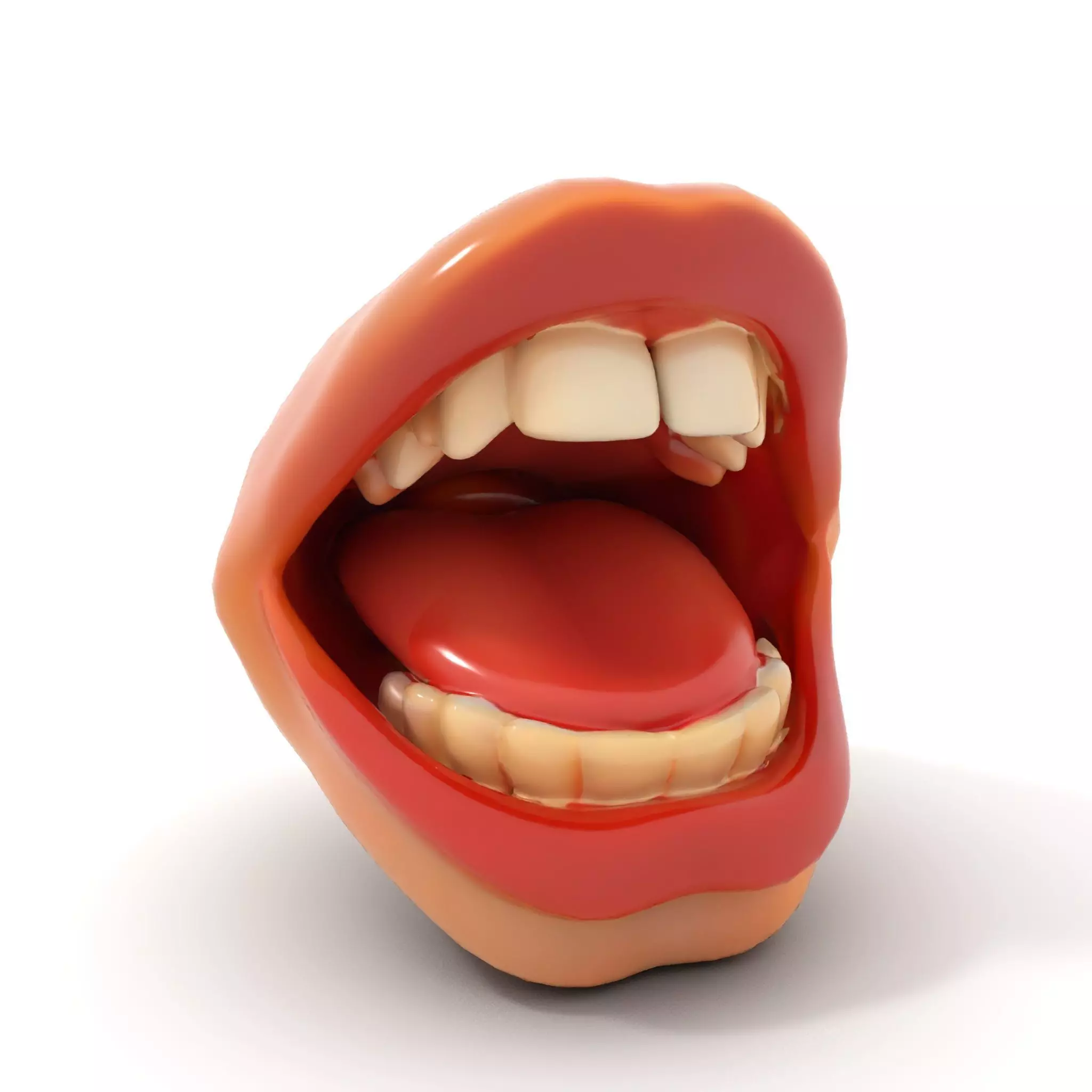 Realistic Human Mouth model pack Low-poly 3D model_11