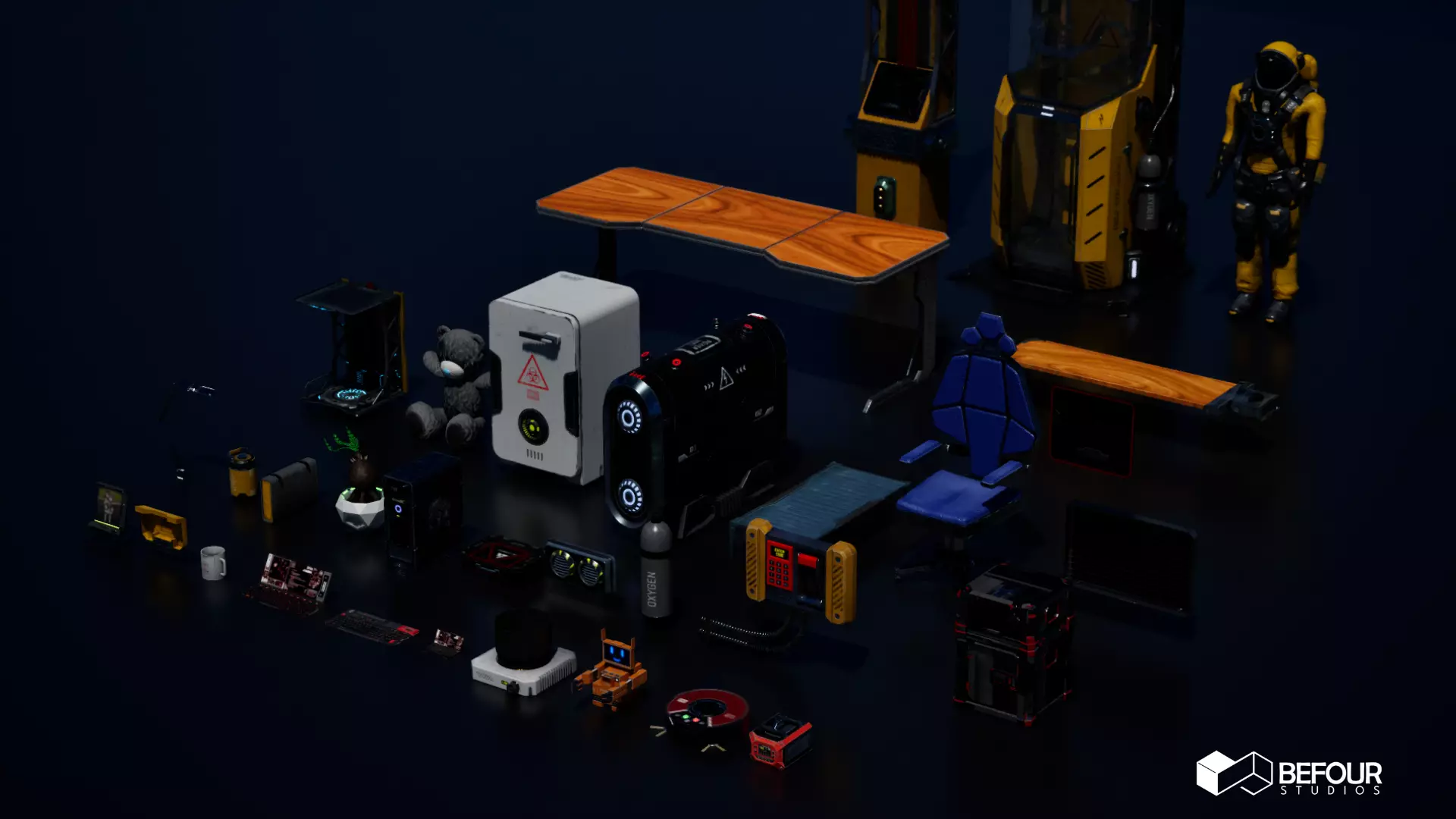 SCI-FI PROP PACK VOL 1 Low-poly 3D model_6