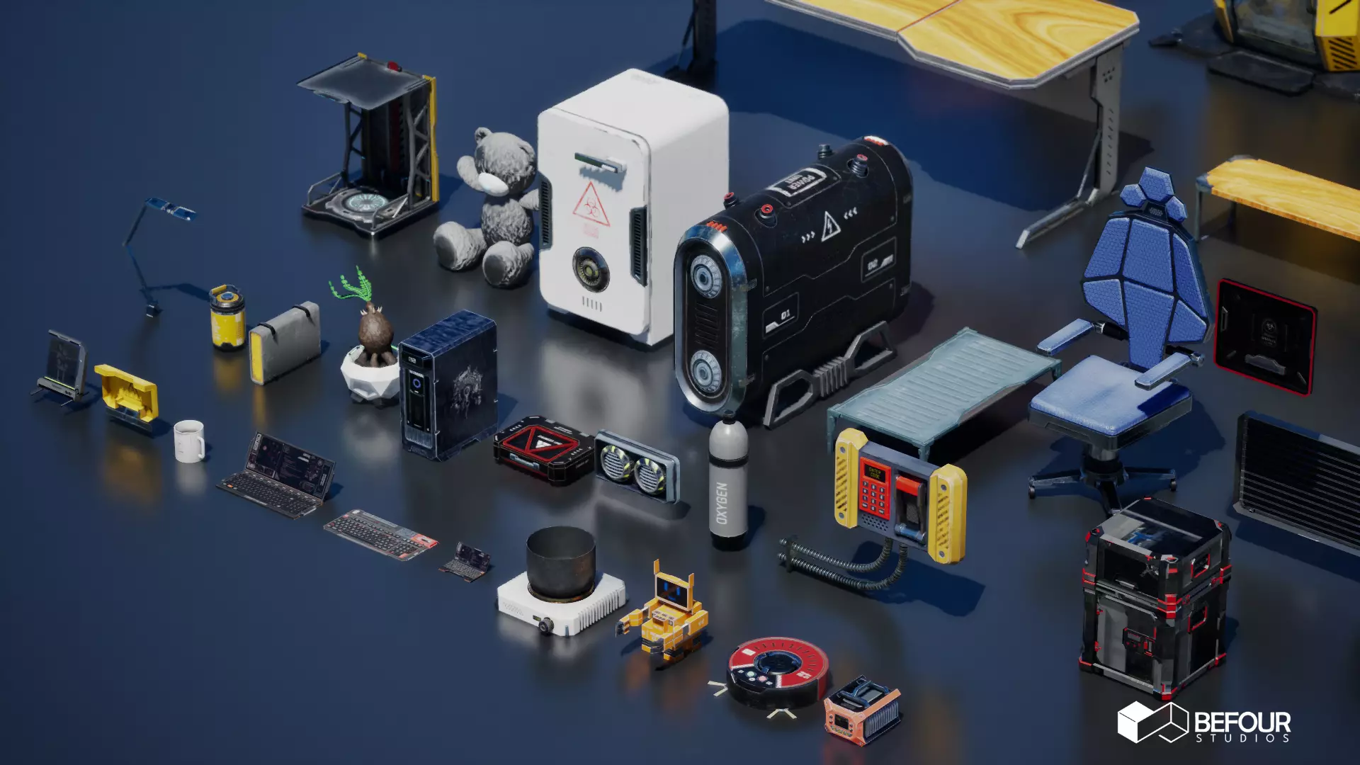 SCI-FI PROP PACK VOL 1 Low-poly 3D model_2