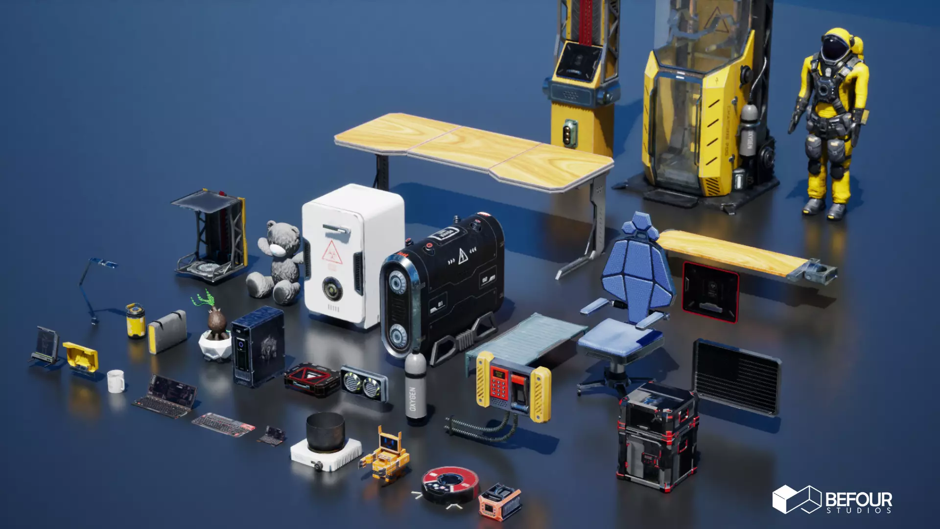 SCI-FI PROP PACK VOL 1 Low-poly 3D model_1