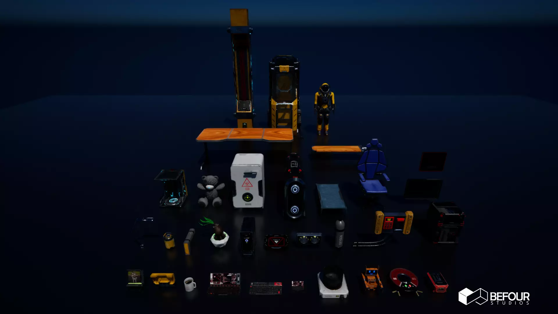 SCI-FI PROP PACK VOL 1 Low-poly 3D model_7