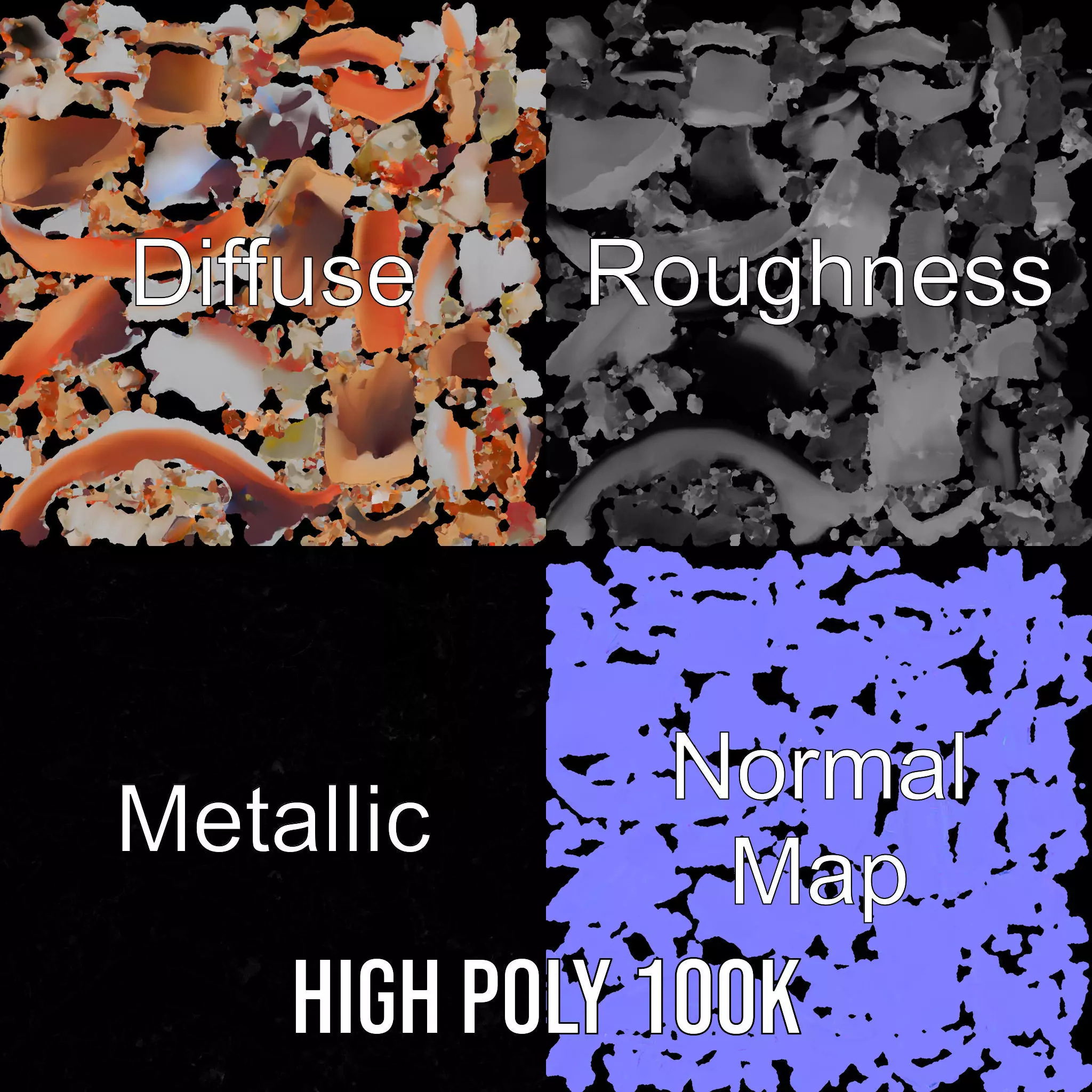 Realistic Human Mouth model pack Low-poly 3D model_3