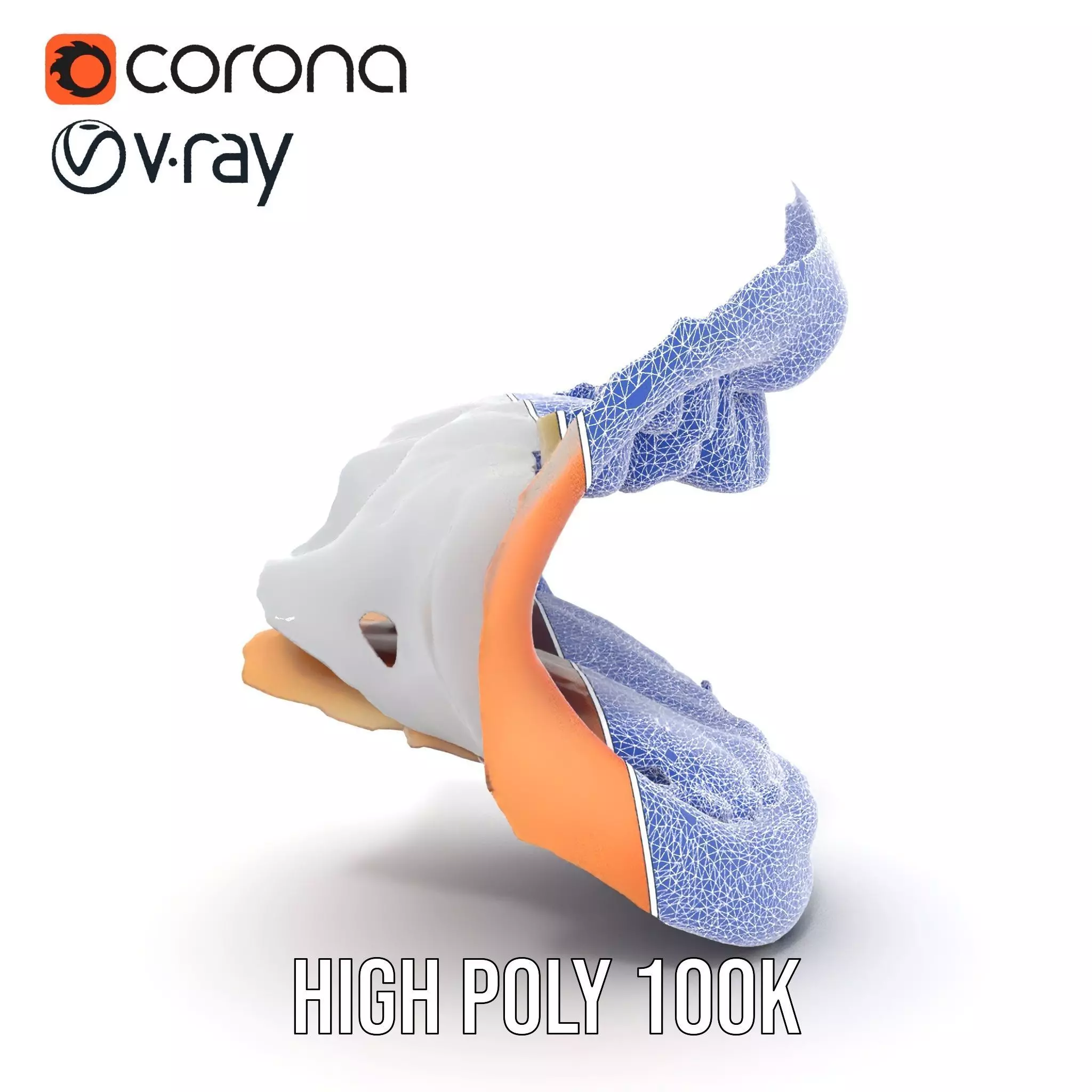 Realistic Human Mouth model pack Low-poly 3D model_34