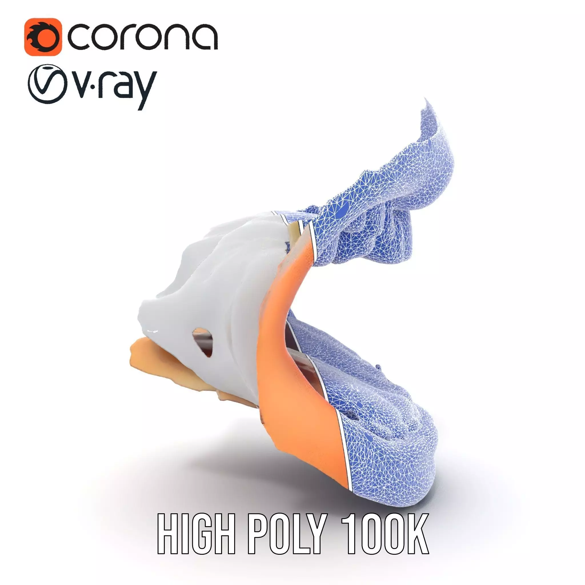 Realistic Human Mouth model pack Low-poly 3D model_25