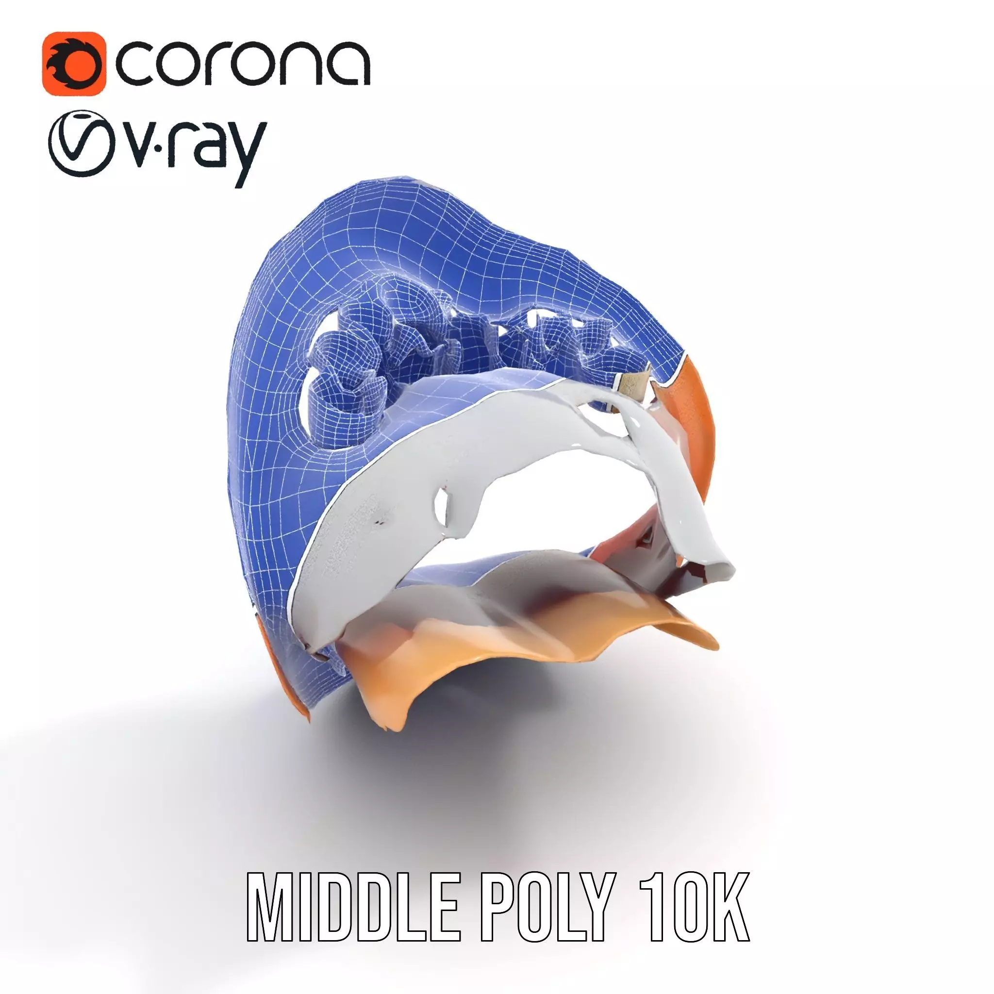 Realistic Human Mouth model pack Low-poly 3D model_30