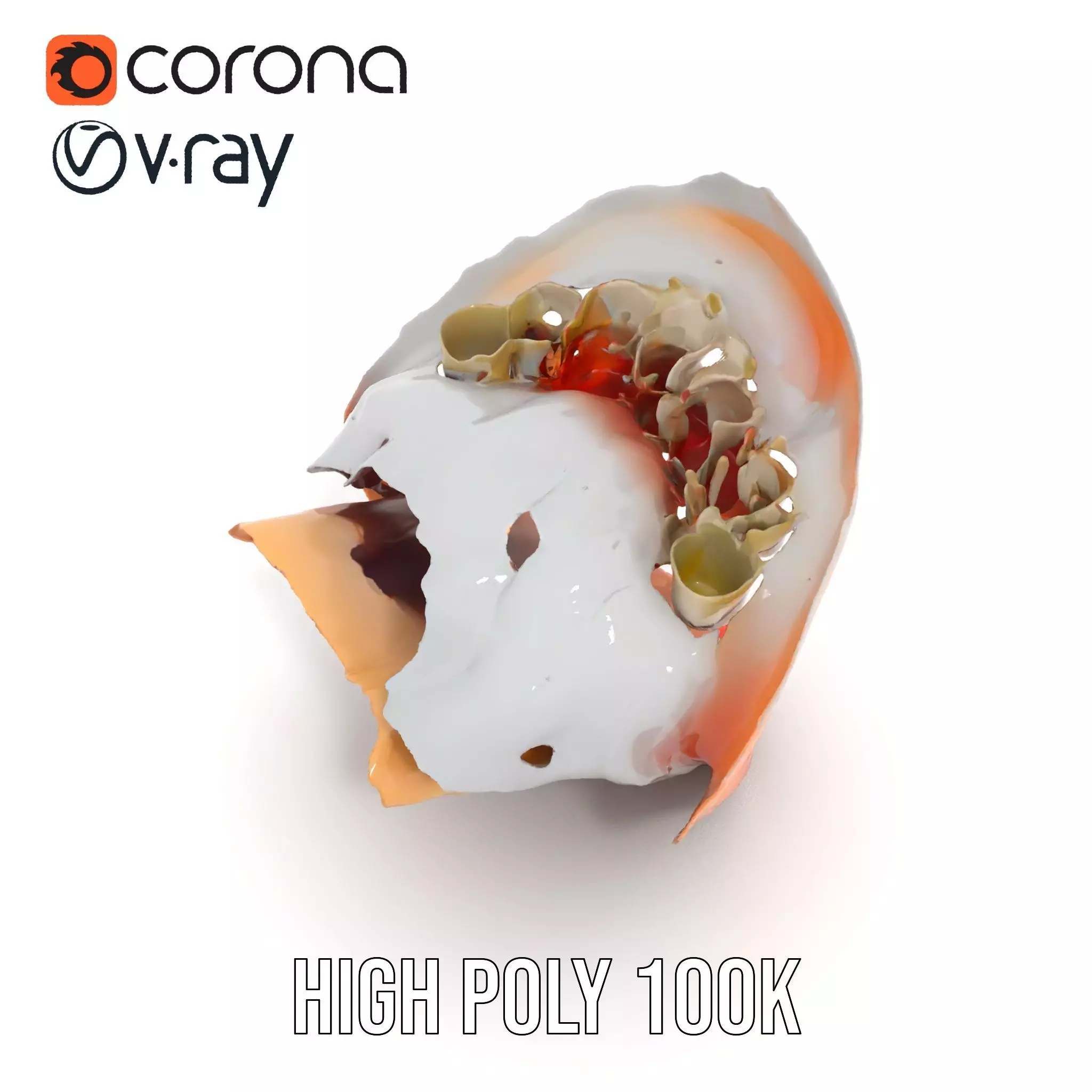 Realistic Human Mouth model pack Low-poly 3D model_12