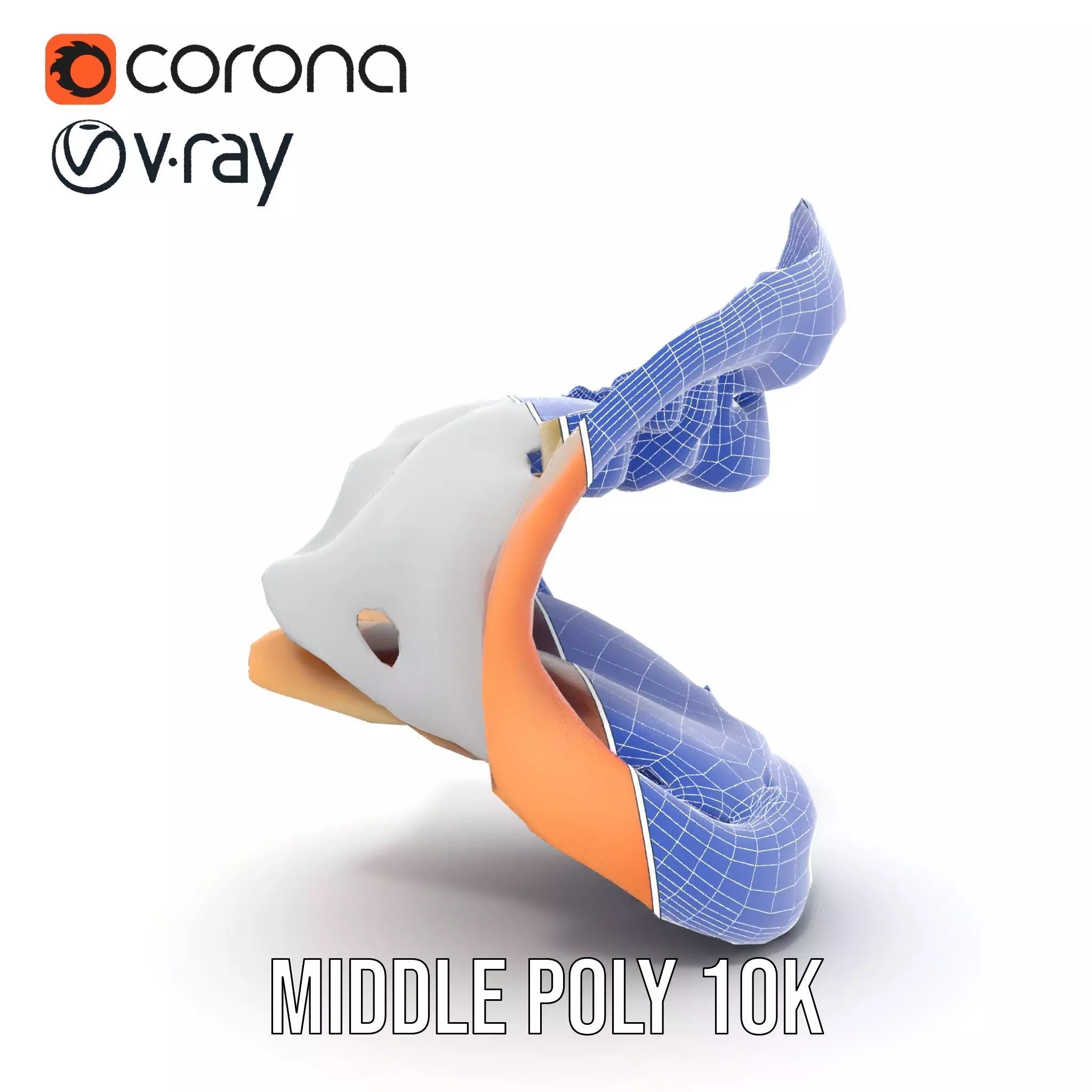 Realistic Human Mouth model pack Low-poly 3D model_24