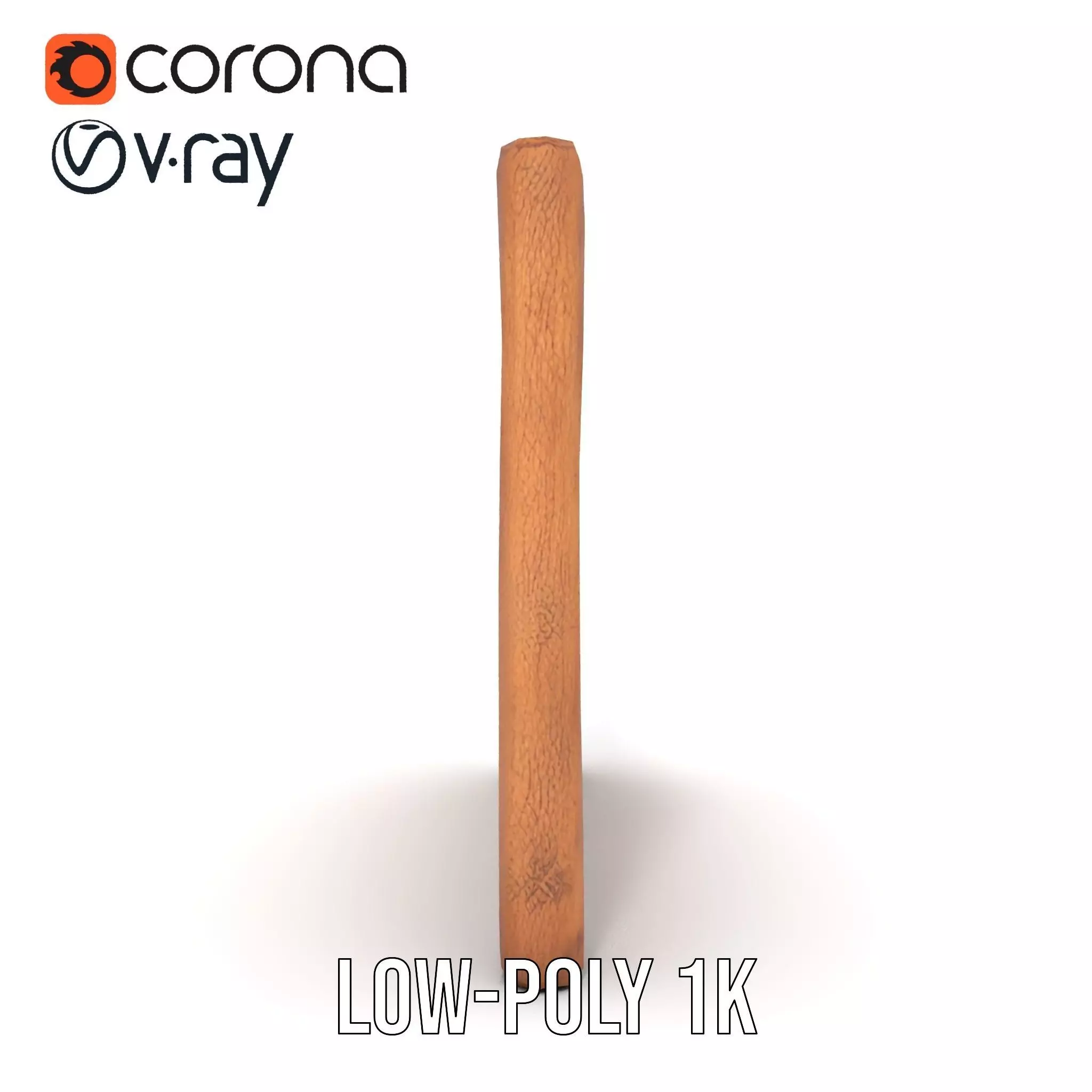 Rustic Wooden Fence model pack Low-poly 3D model_22