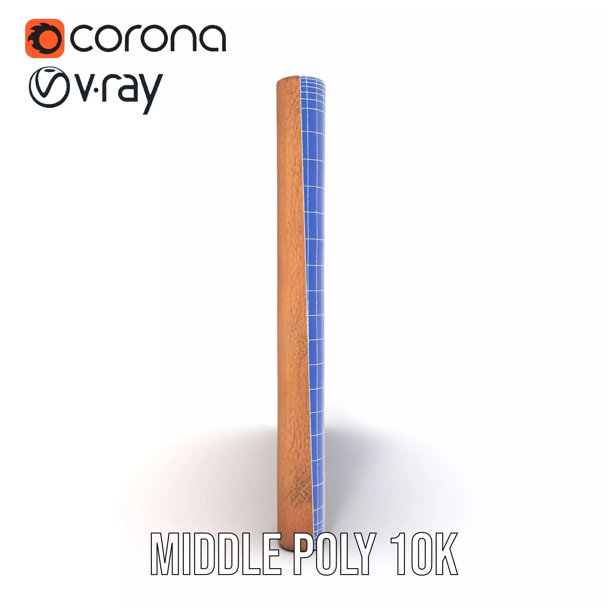 Rustic Wooden Fence model pack Low-poly 3D model_21