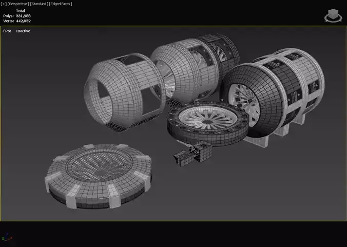 Triple Rim Driven Electric Thrusters - Concept