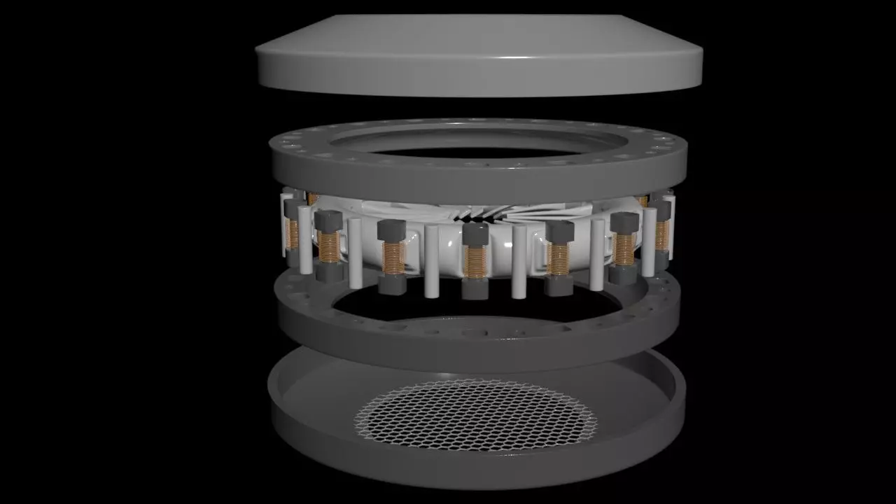 Triple Rim Driven Electric Thrusters - Concept 3D print model_14