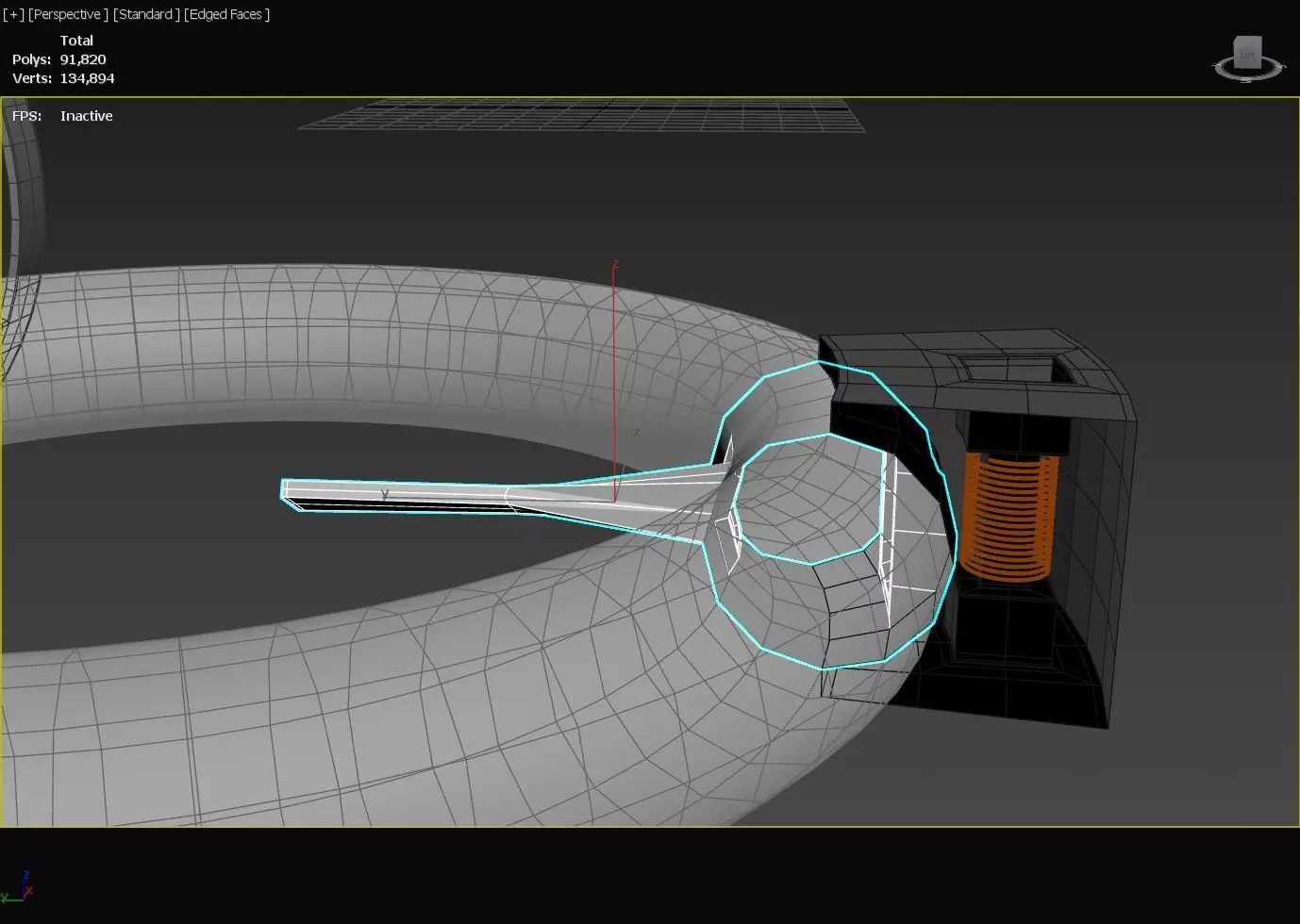 Triple Rim Driven Electric Thrusters - Concept 3D print model_7