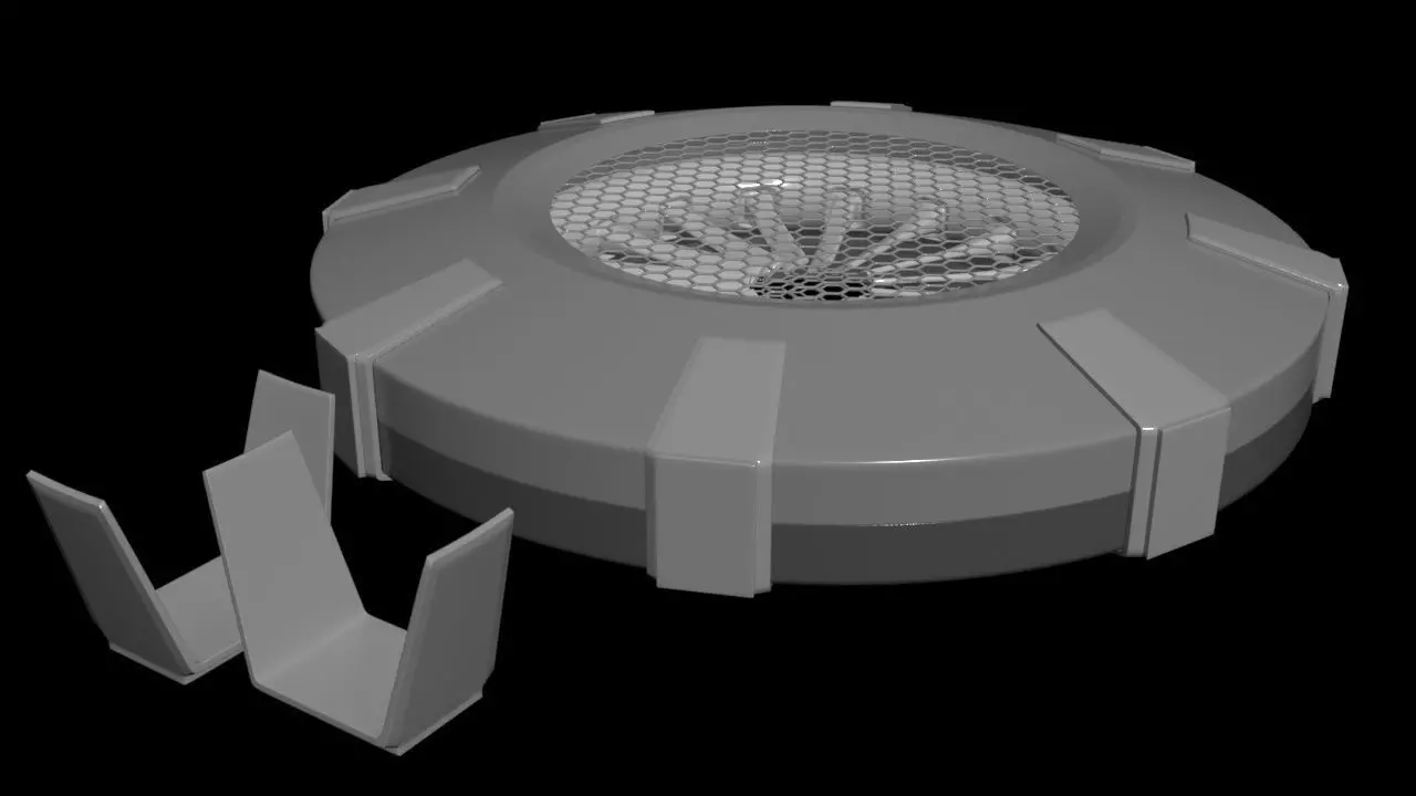 Triple Rim Driven Electric Thrusters - Concept 3D print model_35