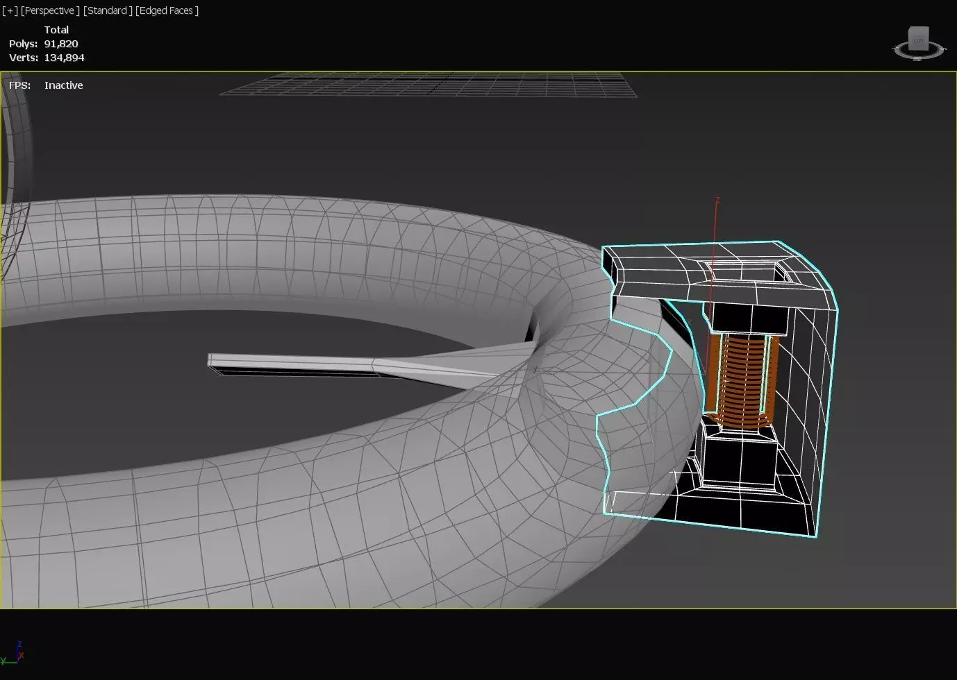 Triple Rim Driven Electric Thrusters - Concept 3D print model_6