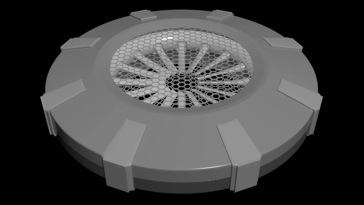 Triple Rim Driven Electric Thrusters - Concept 3D print model_32