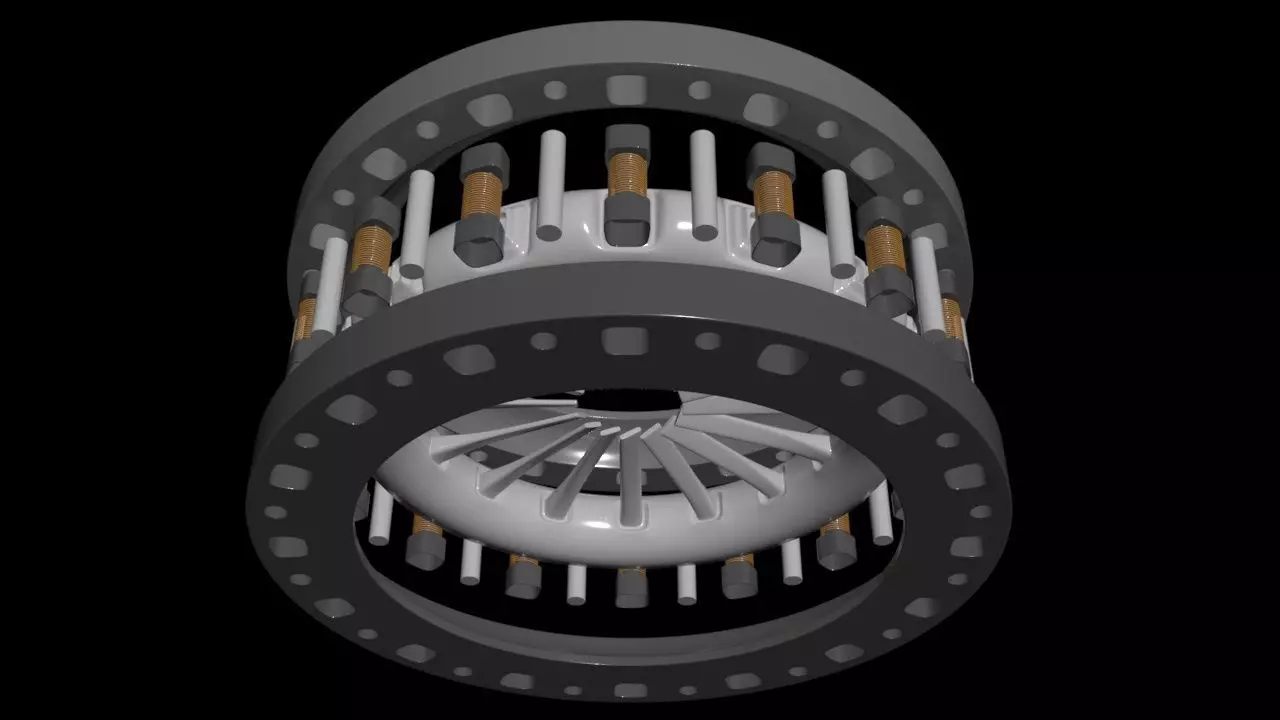 Triple Rim Driven Electric Thrusters - Concept 3D print model_16