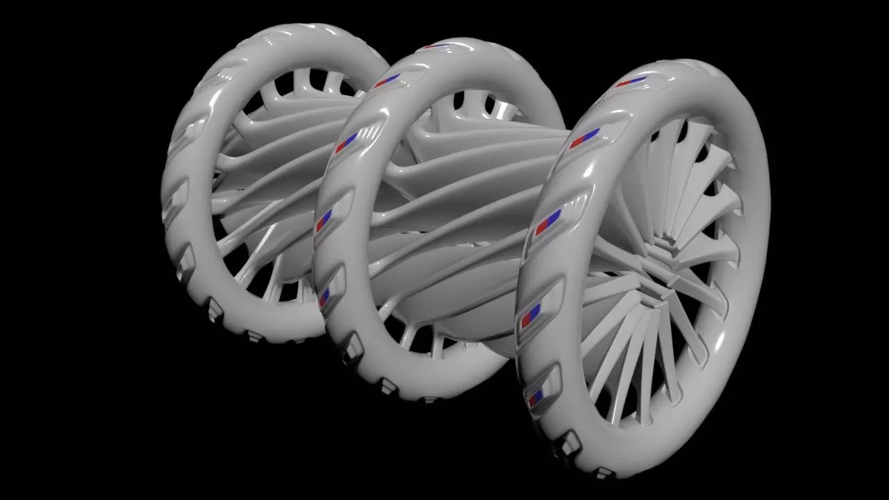 Triple Rim Driven Electric Thrusters - Concept 3D print model_4