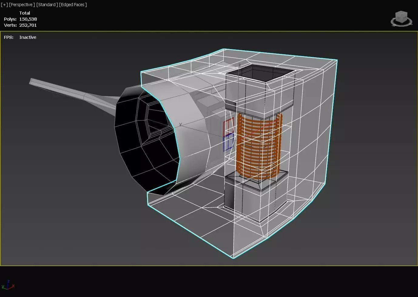 Triple Rim Driven Electric Thrusters - Concept 3D print model_25