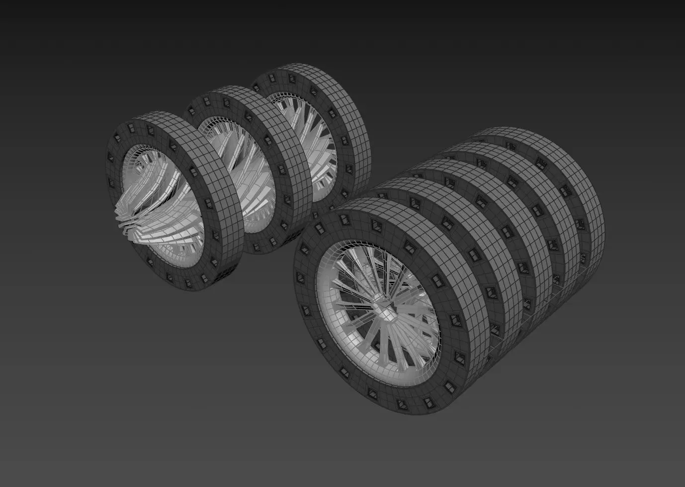 Triple Rim Driven Electric Thrusters - Concept 3D print model_29