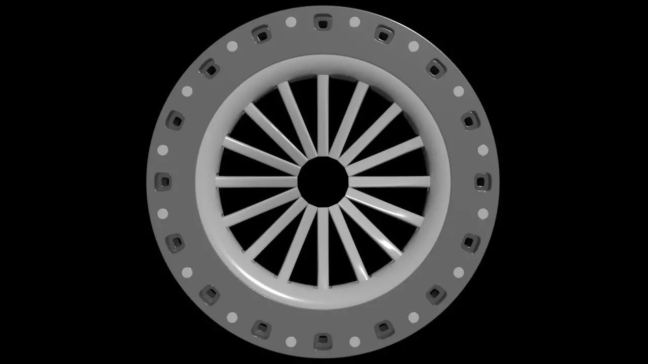 Triple Rim Driven Electric Thrusters - Concept 3D print model_11