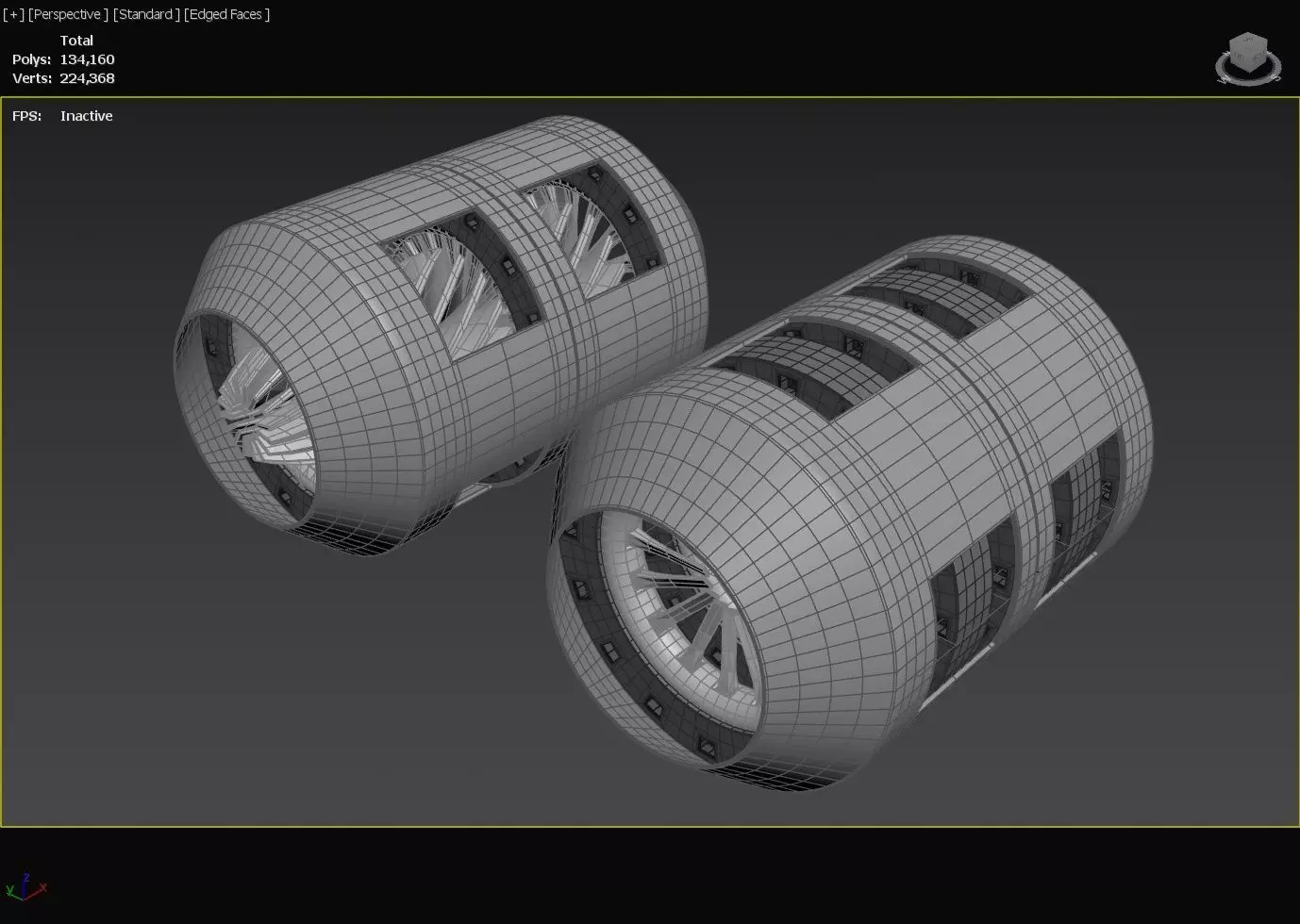 Triple Rim Driven Electric Thrusters - Concept 3D print model_28