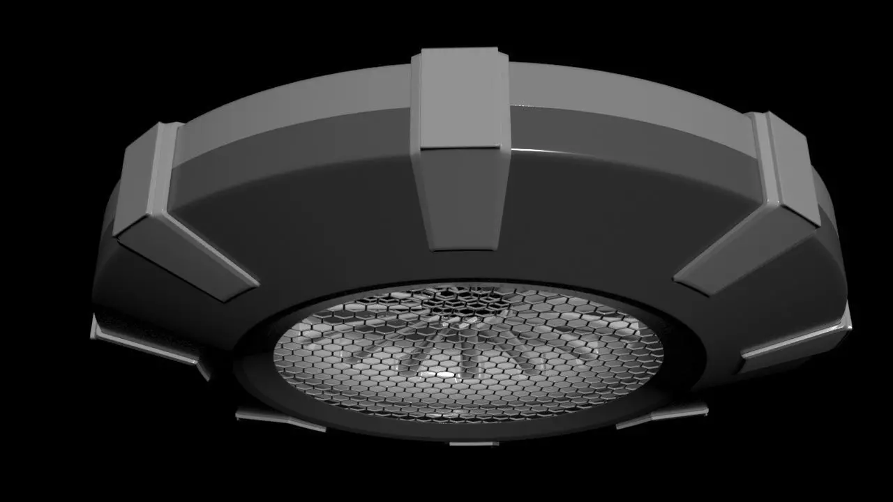 Triple Rim Driven Electric Thrusters - Concept 3D print model_34