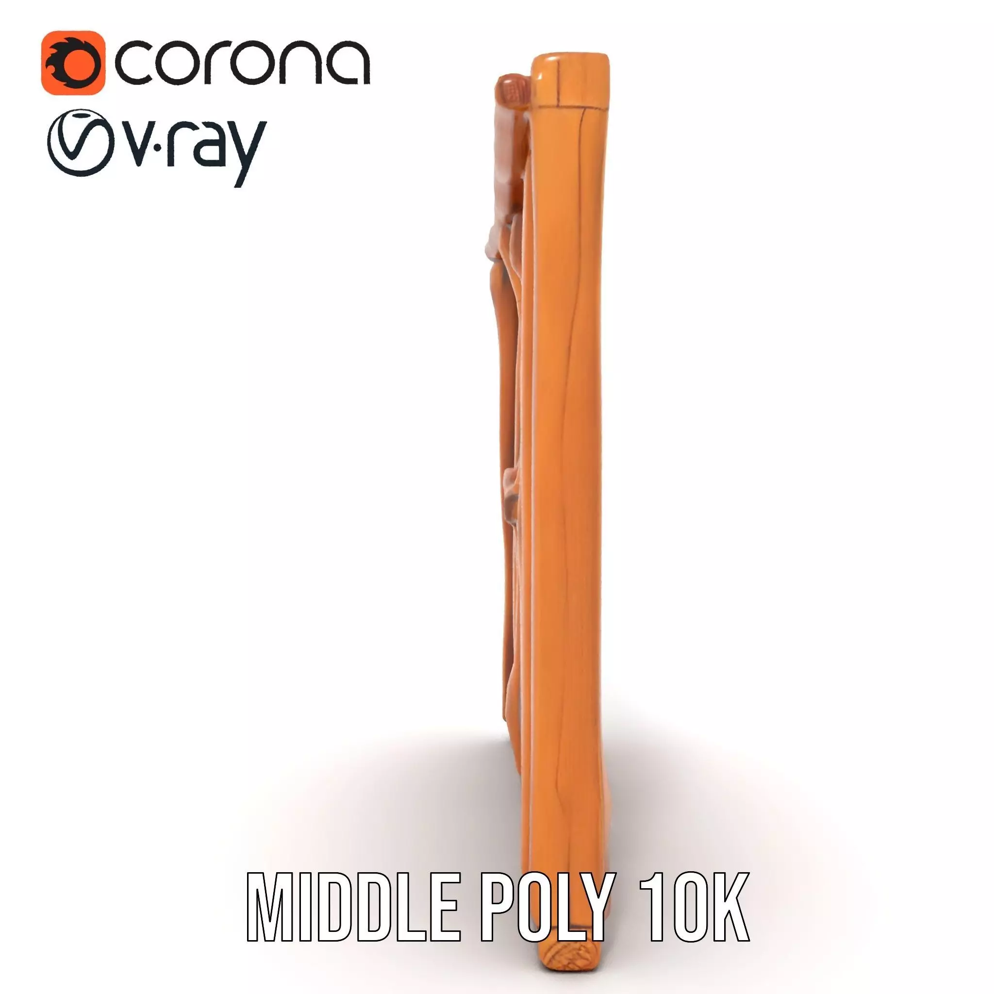 Rustic Wooden Divider model pack Low-poly 3D model_11