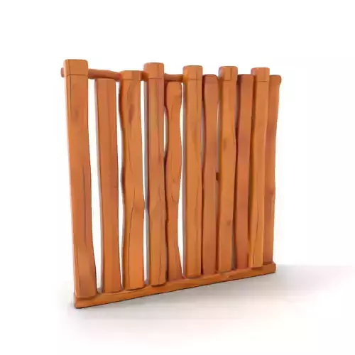 Rustic Wooden Divider model pack Low-poly 3D model