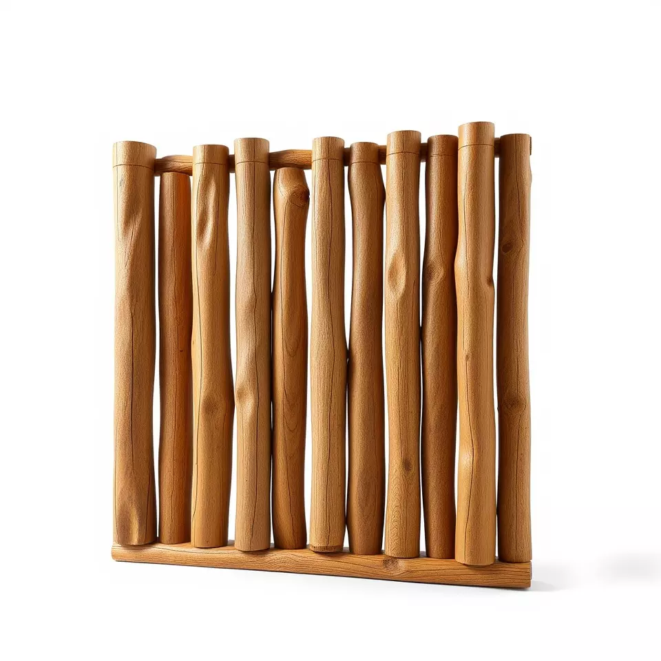 Rustic Wooden Divider model pack Low-poly 3D model_2