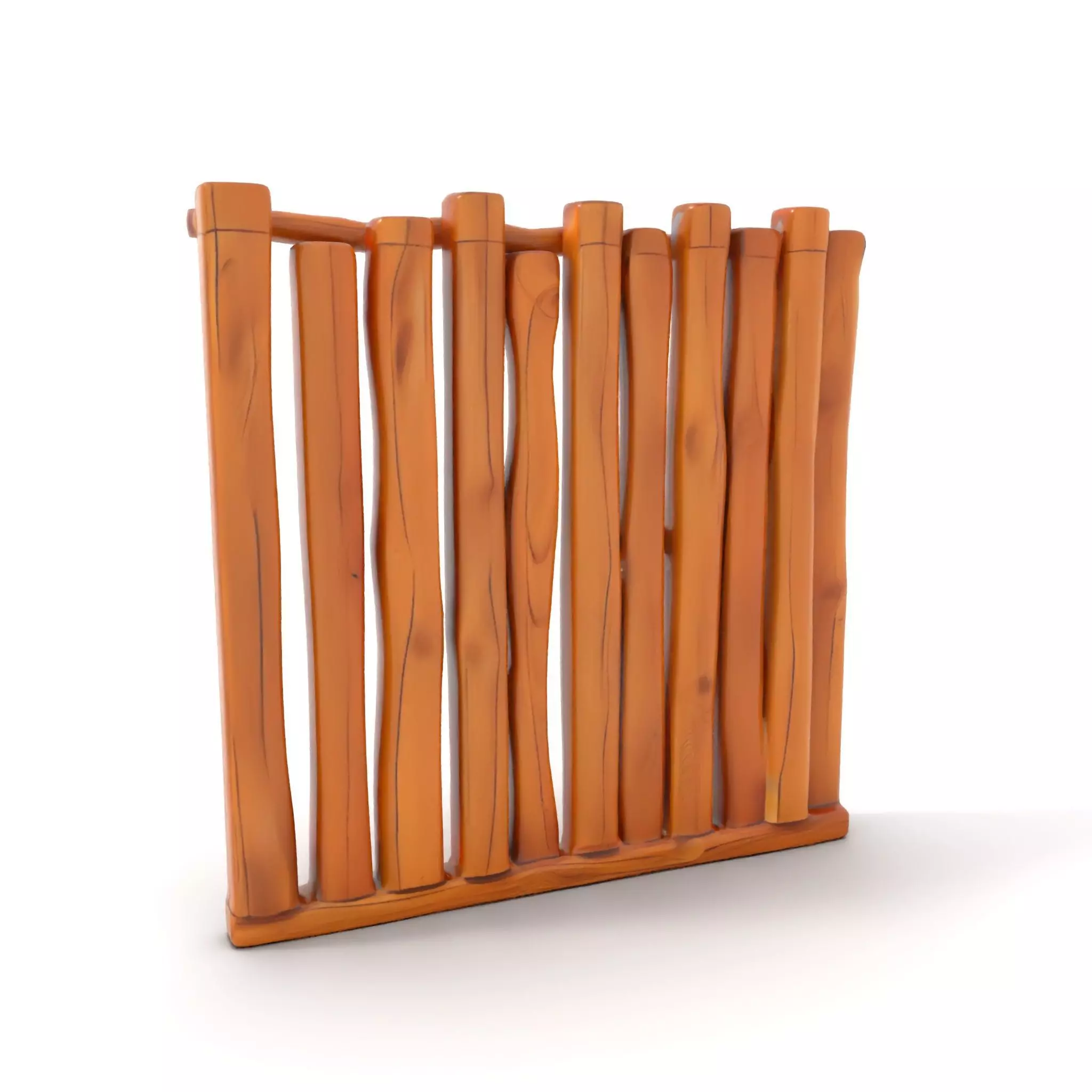 Rustic Wooden Divider model pack Low-poly 3D model_6