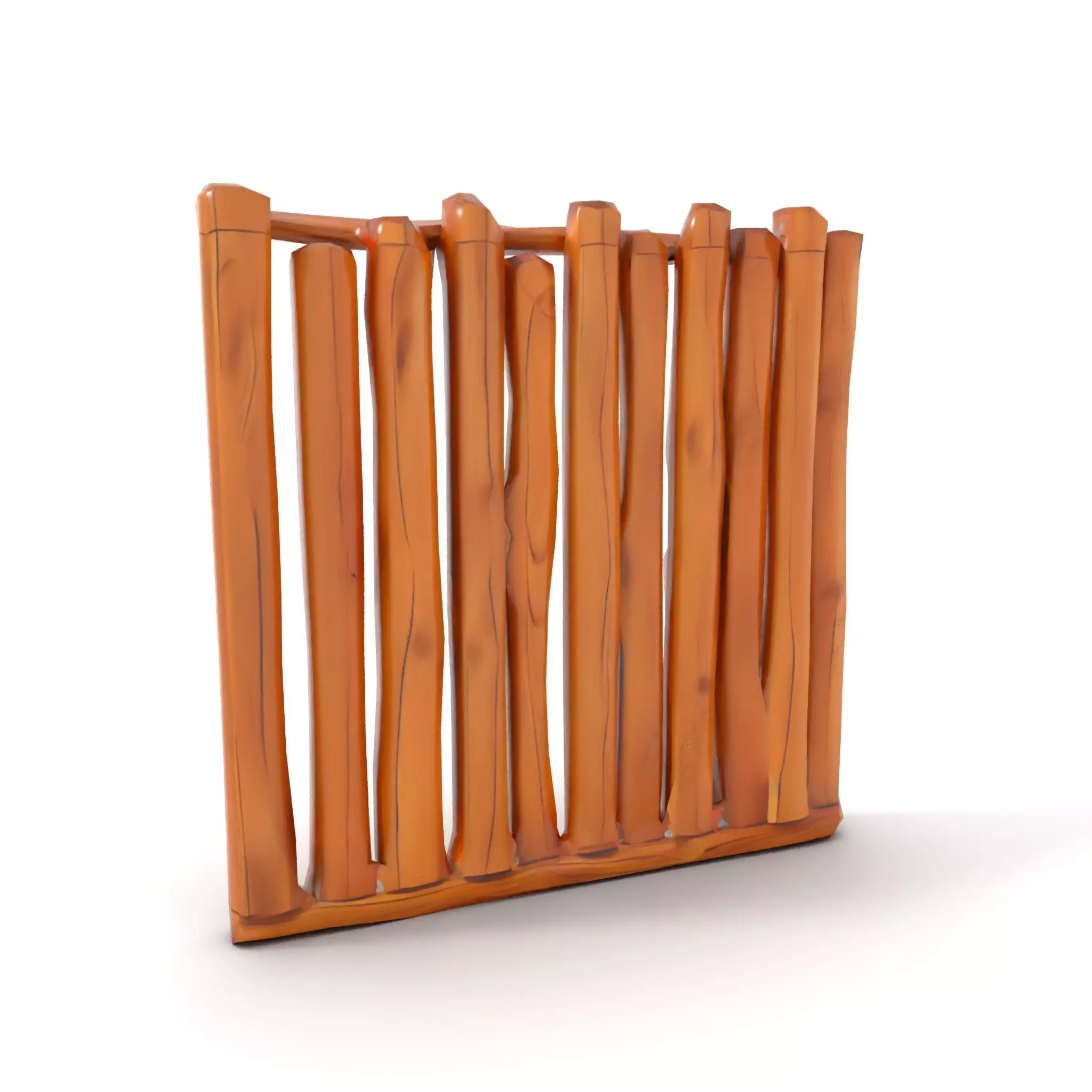 Rustic Wooden Divider model pack Low-poly 3D model_7