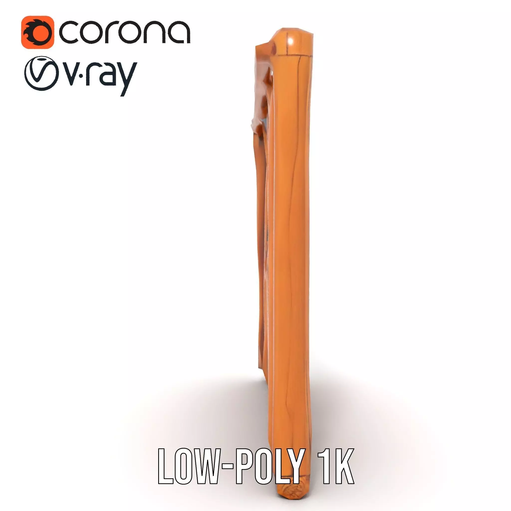 Rustic Wooden Divider model pack Low-poly 3D model_23