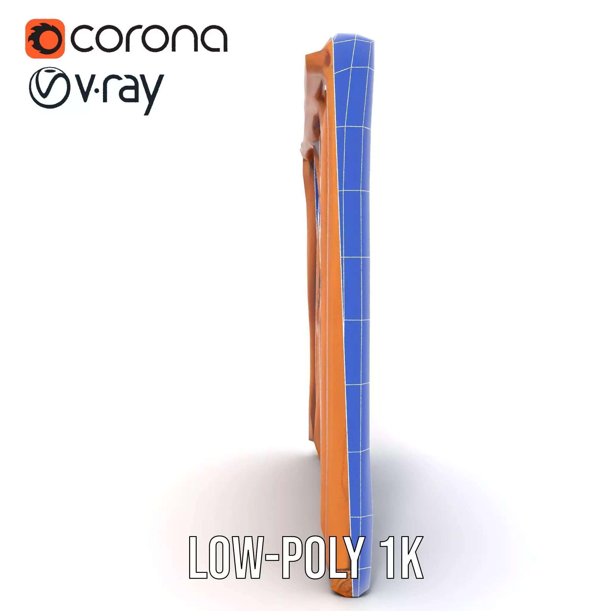 Rustic Wooden Divider model pack Low-poly 3D model_28