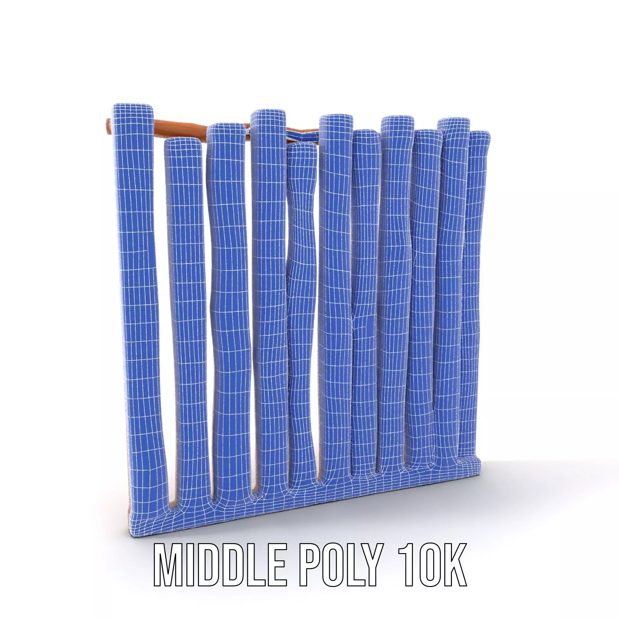 Rustic Wooden Divider model pack Low-poly 3D model_13